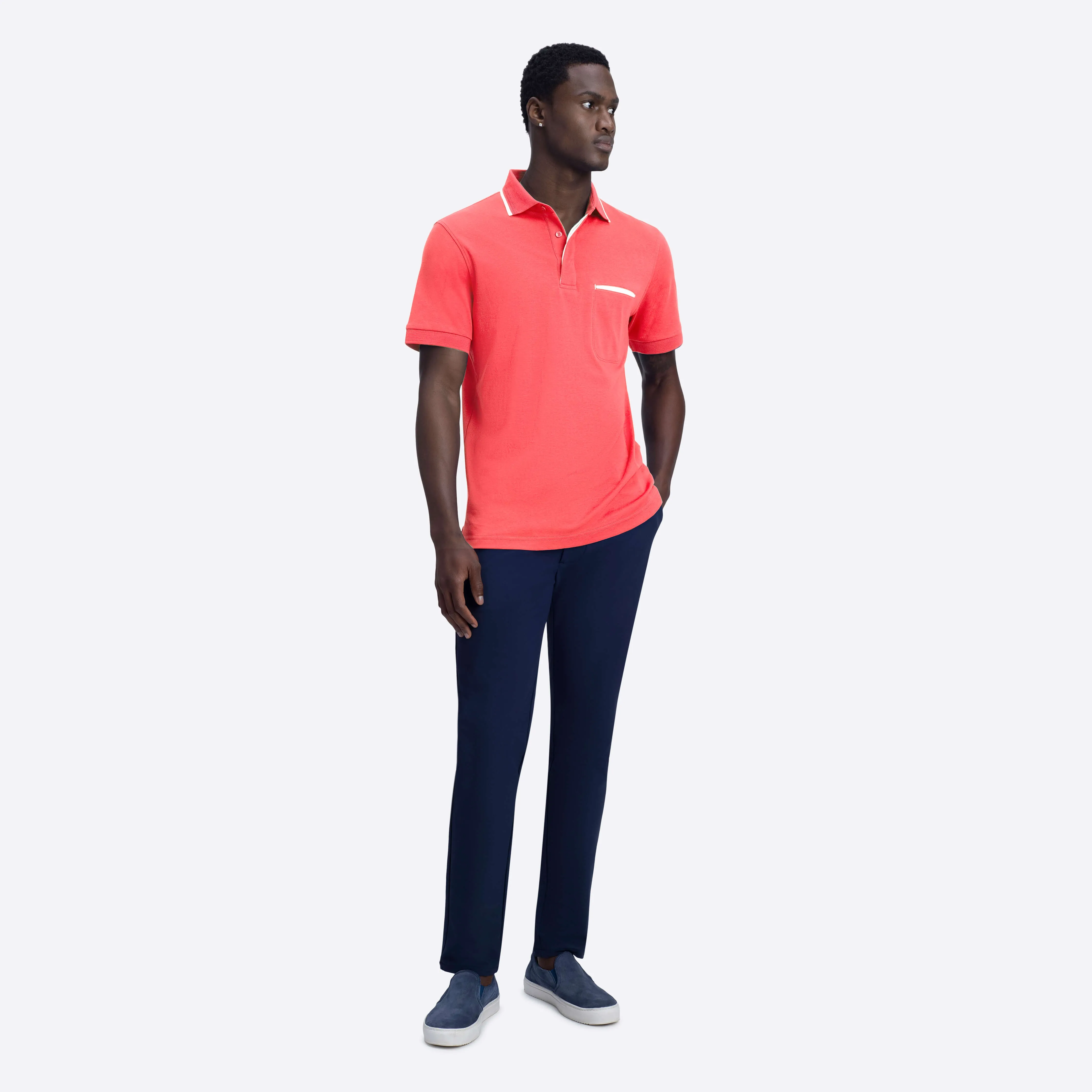 Solid Polo sold by Bugatchi product image thumbnail 5