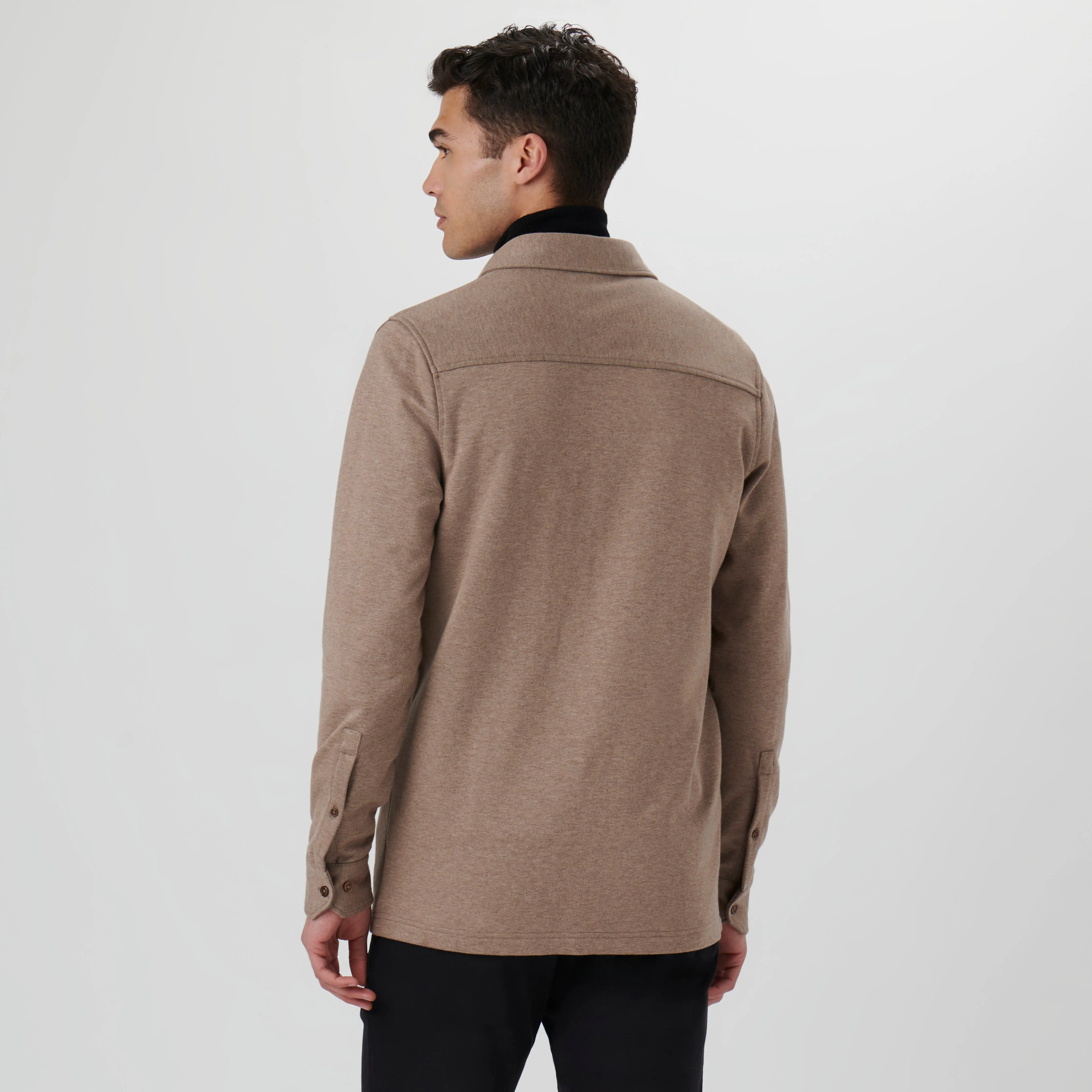 Knit Shirt Jacket sold by Bugatchi product image thumbnail 4