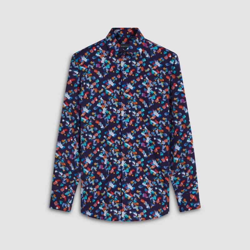 Axel Paint Strokes Print Shirt sold by Bugatchi