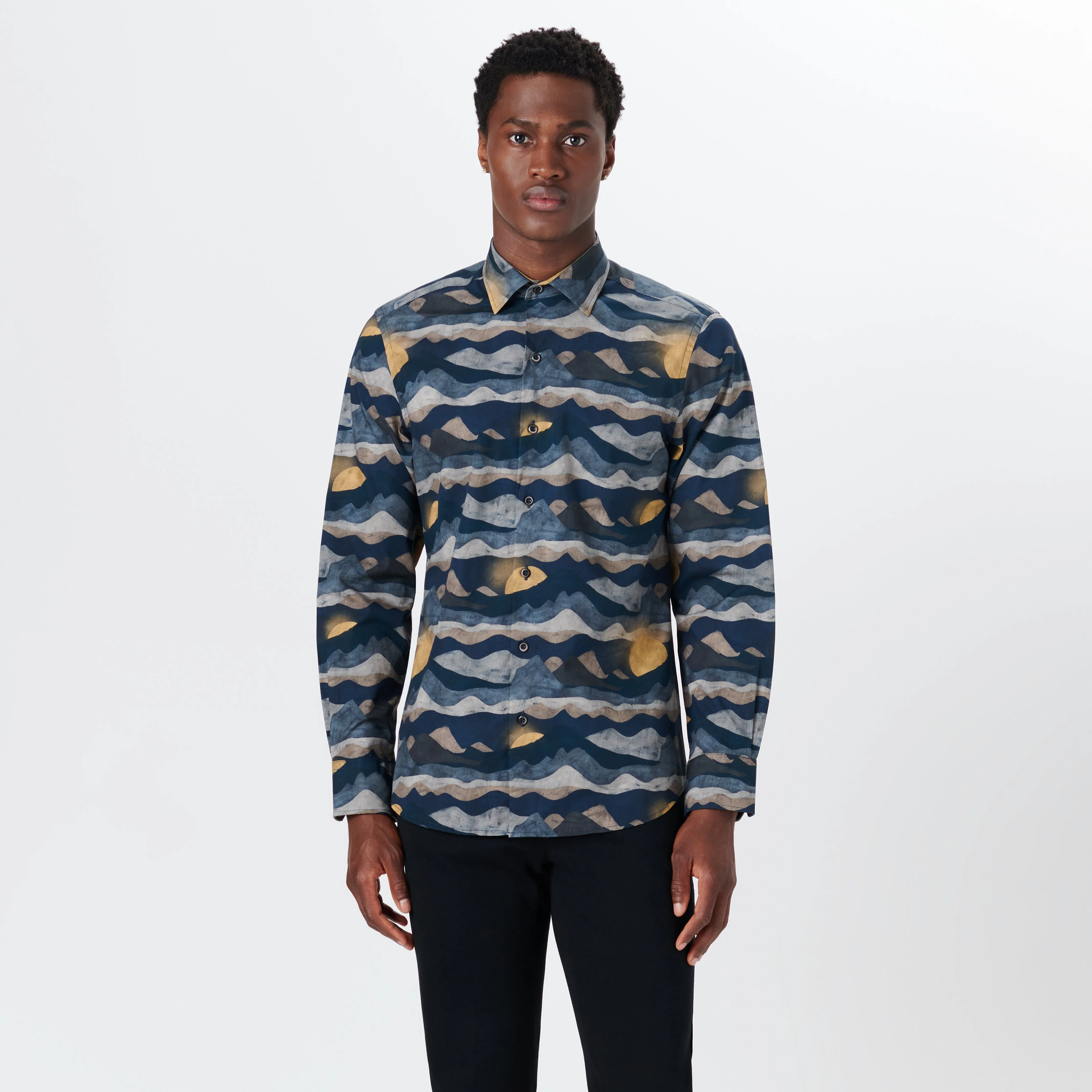 JULIAN Abstract Print Shirt sold by Bugatchi product image thumbnail 2