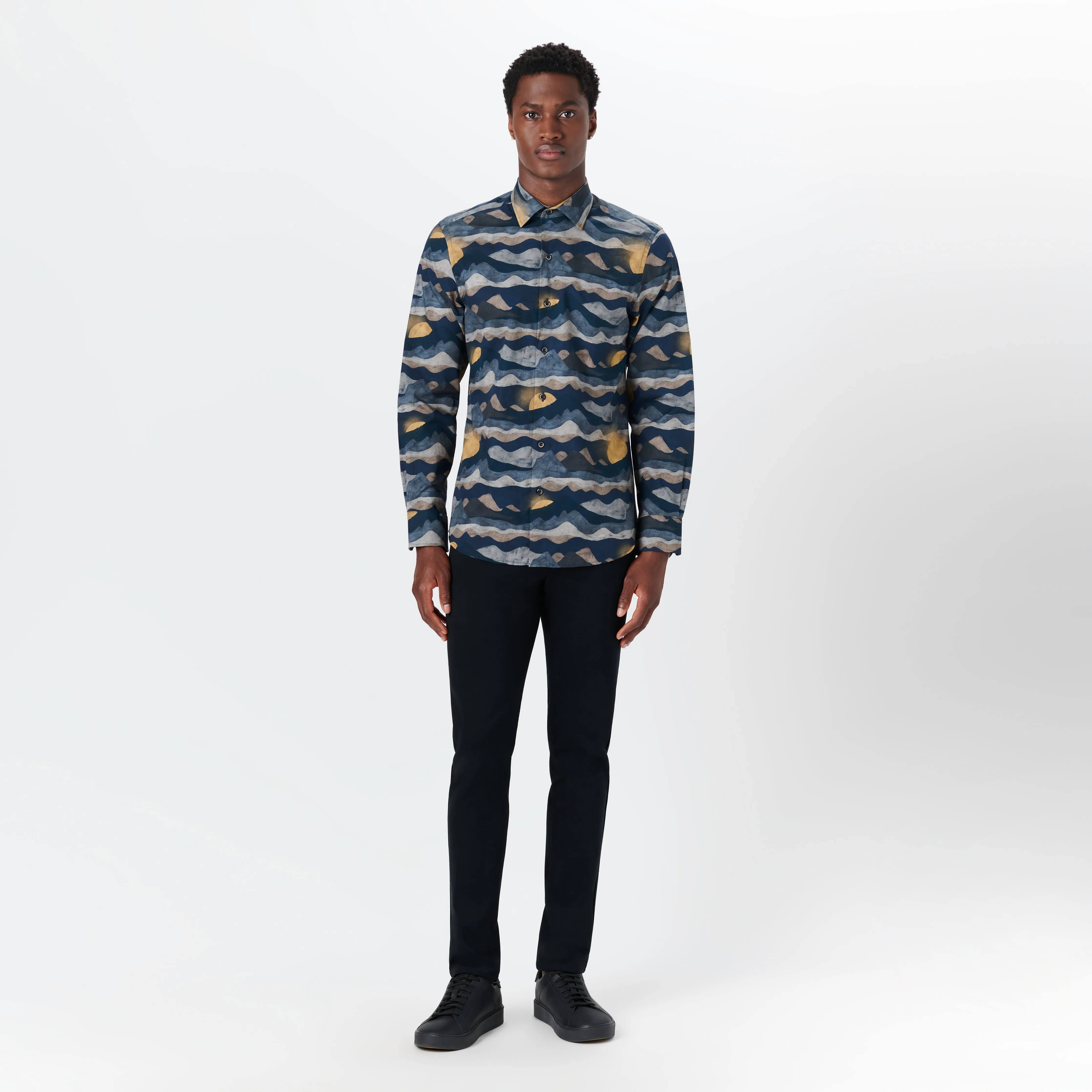 JULIAN Abstract Print Shirt sold by Bugatchi product image thumbnail 5