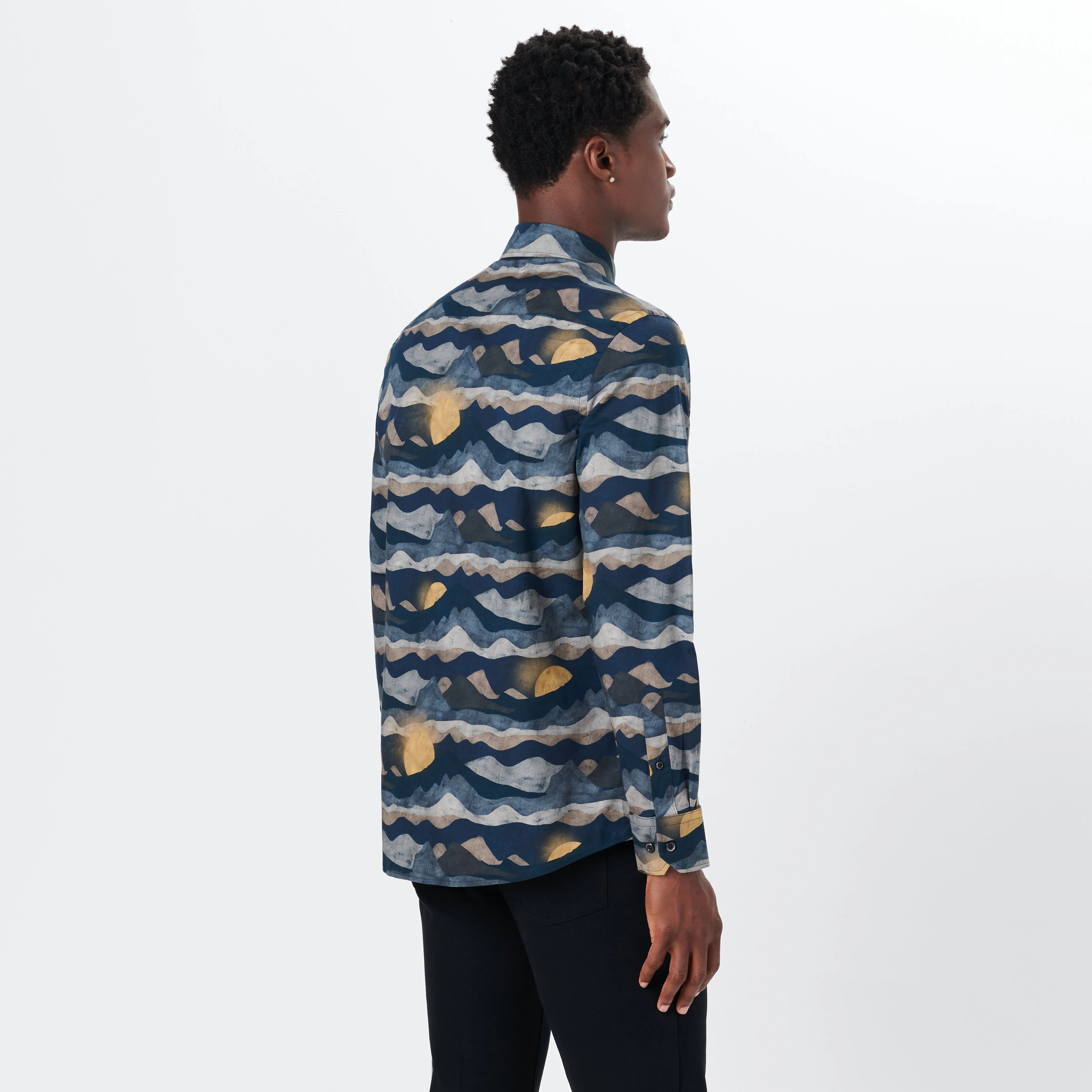 JULIAN Abstract Print Shirt sold by Bugatchi product image thumbnail 4