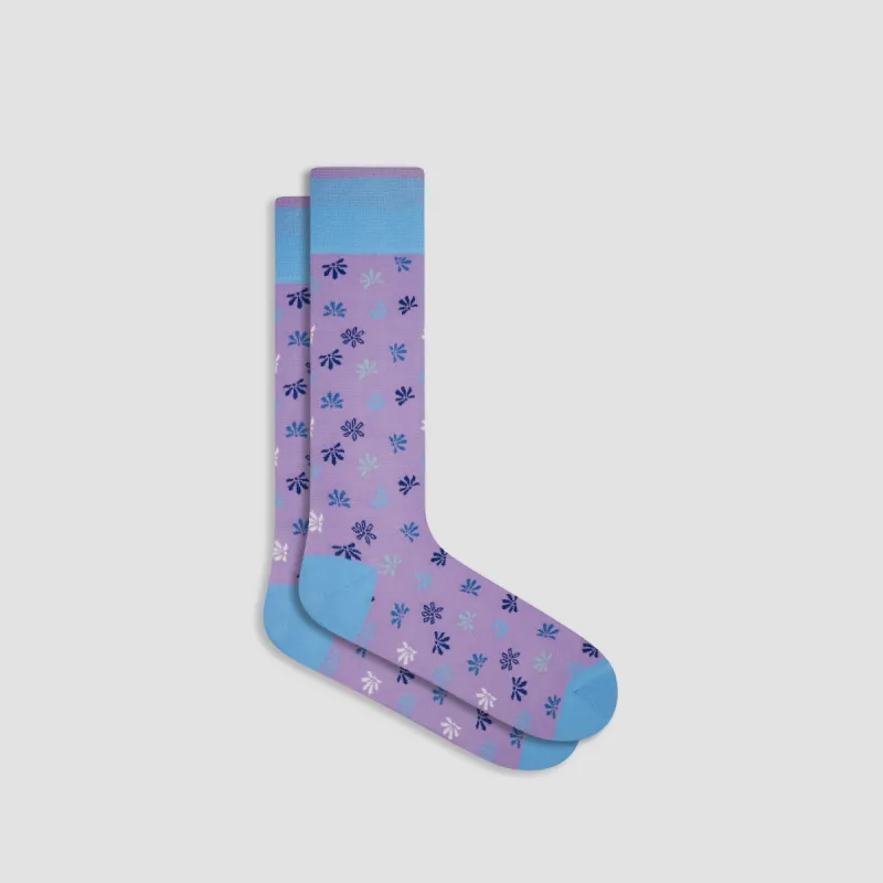 Abstract Mid-Calf Socks sold by Bugatchi