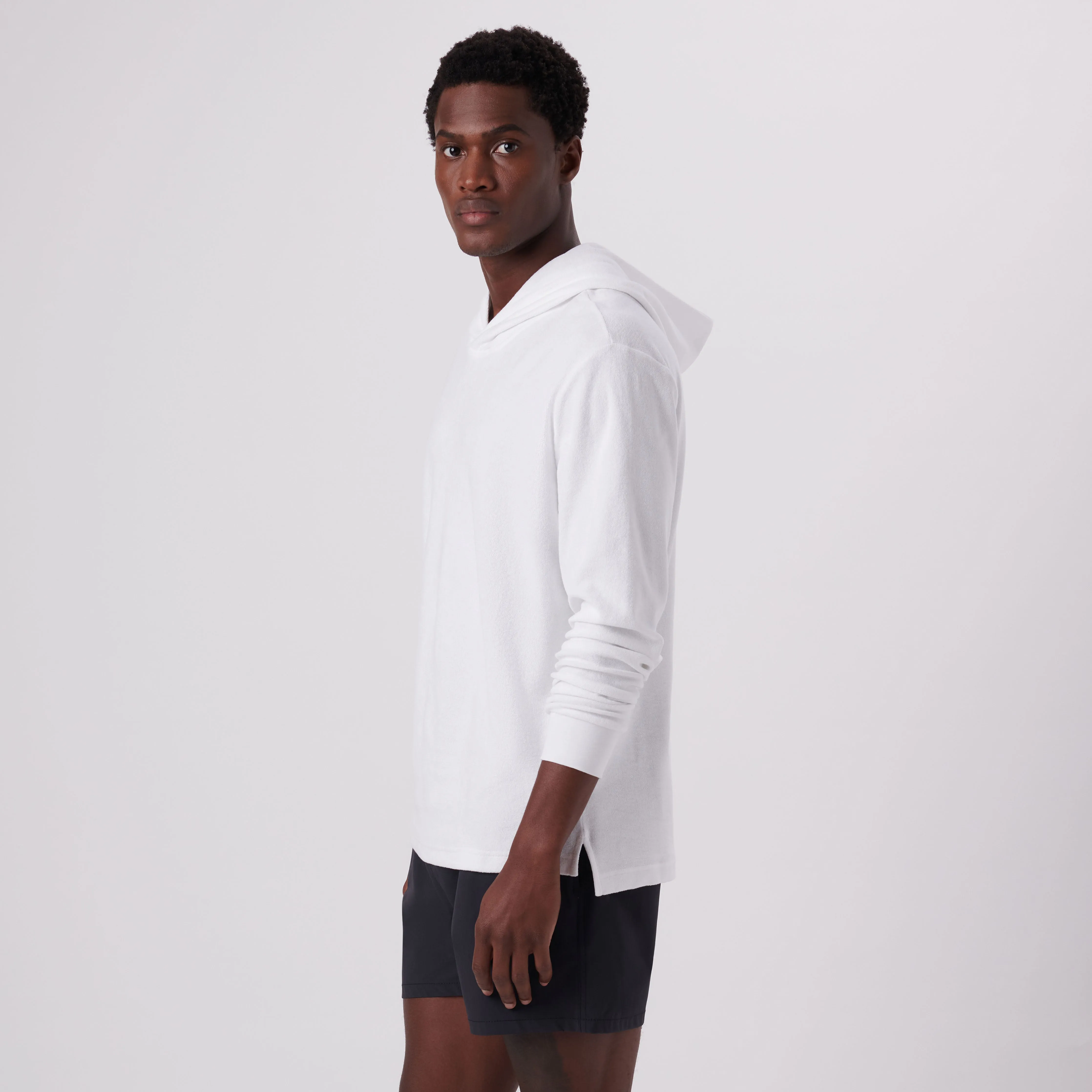 Towelling French Terry Hoodie sold by Bugatchi product image thumbnail 3