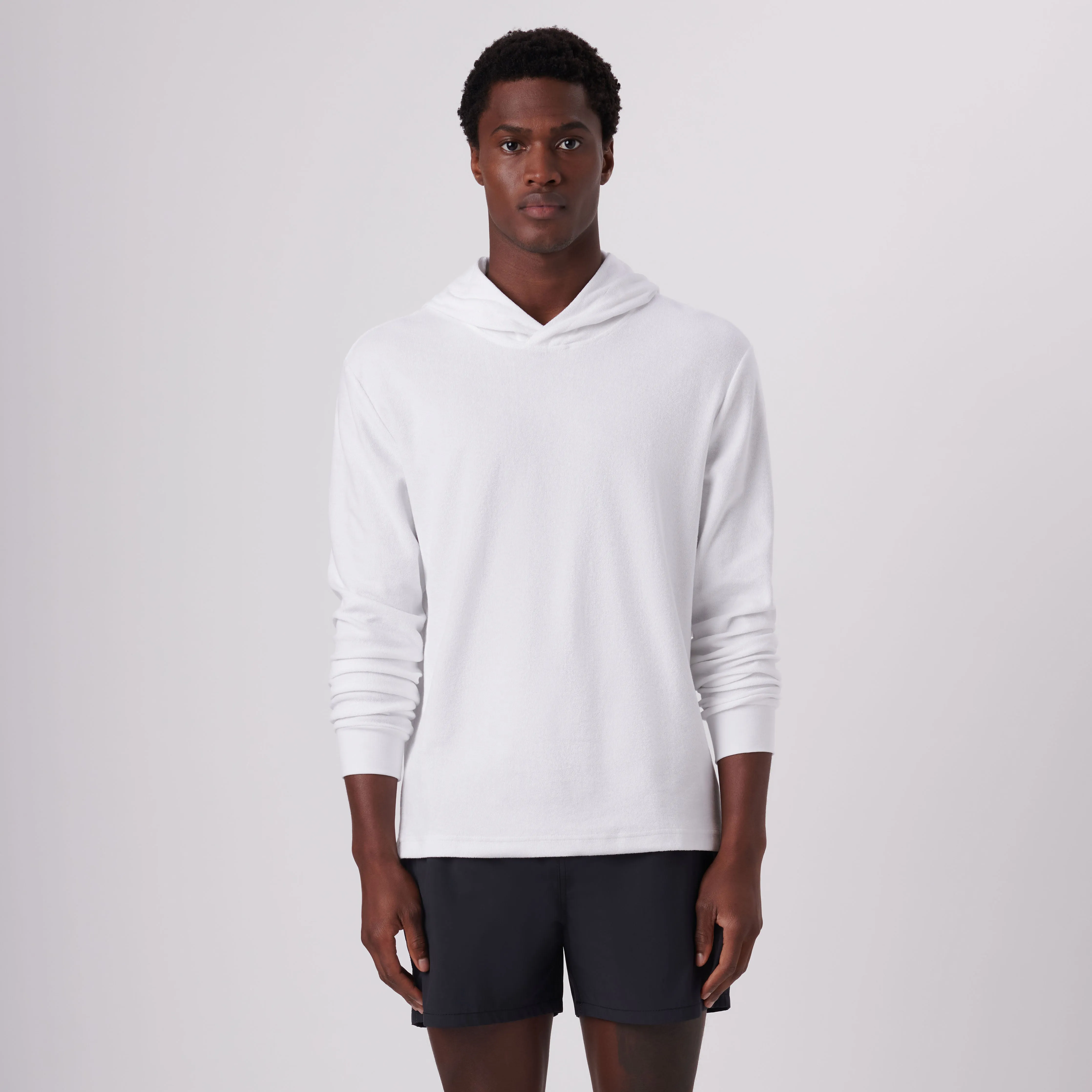 Towelling French Terry Hoodie sold by Bugatchi product image thumbnail 2