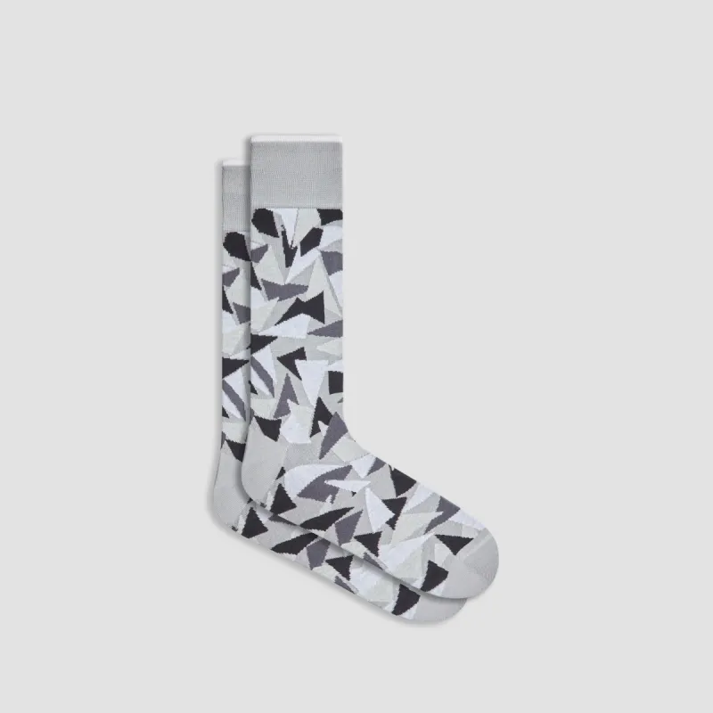 Abstract Mid-Calf Socks sold by Bugatchi