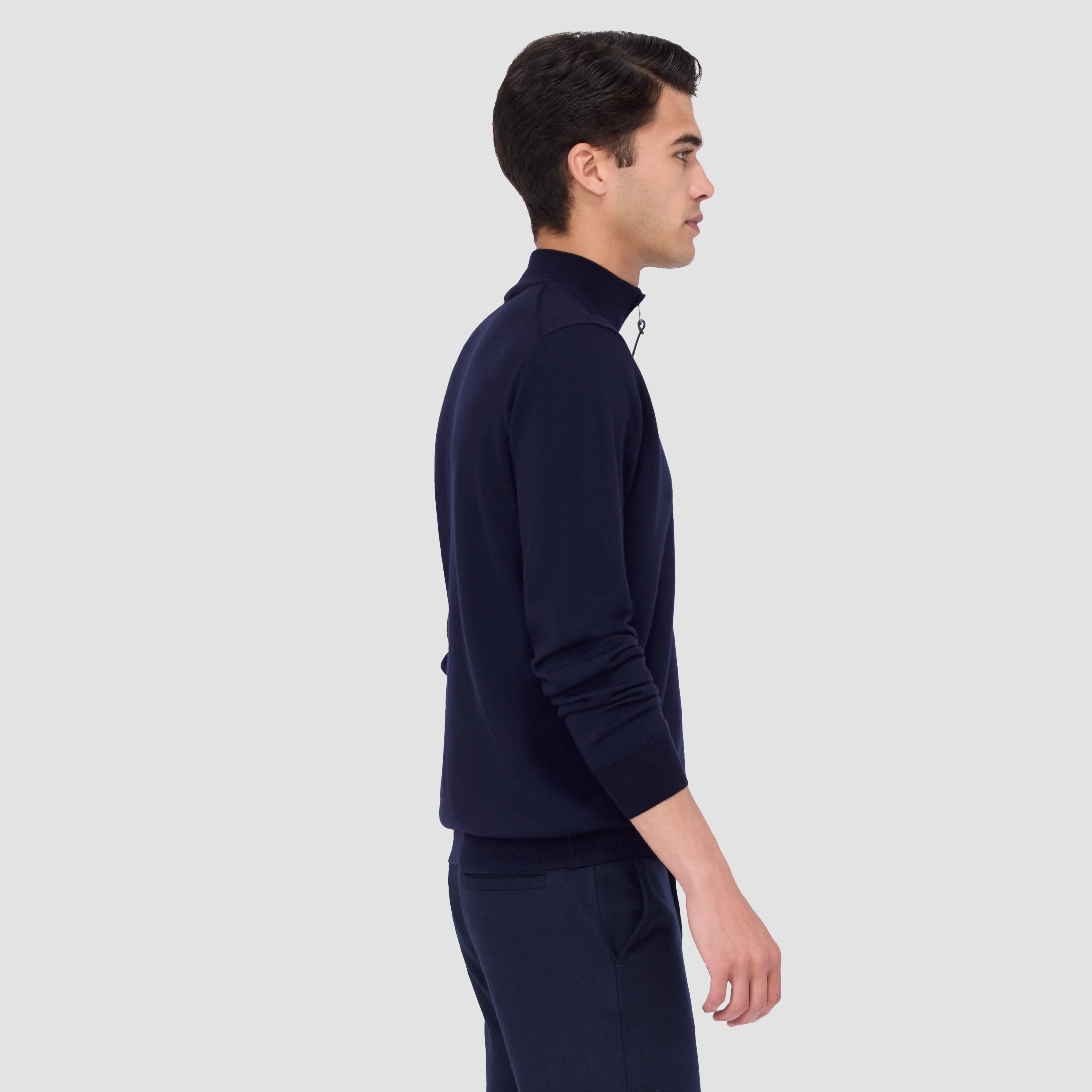 Spencer Quarter-Zip Super Merino Sweater sold by Bugatchi product image thumbnail 3