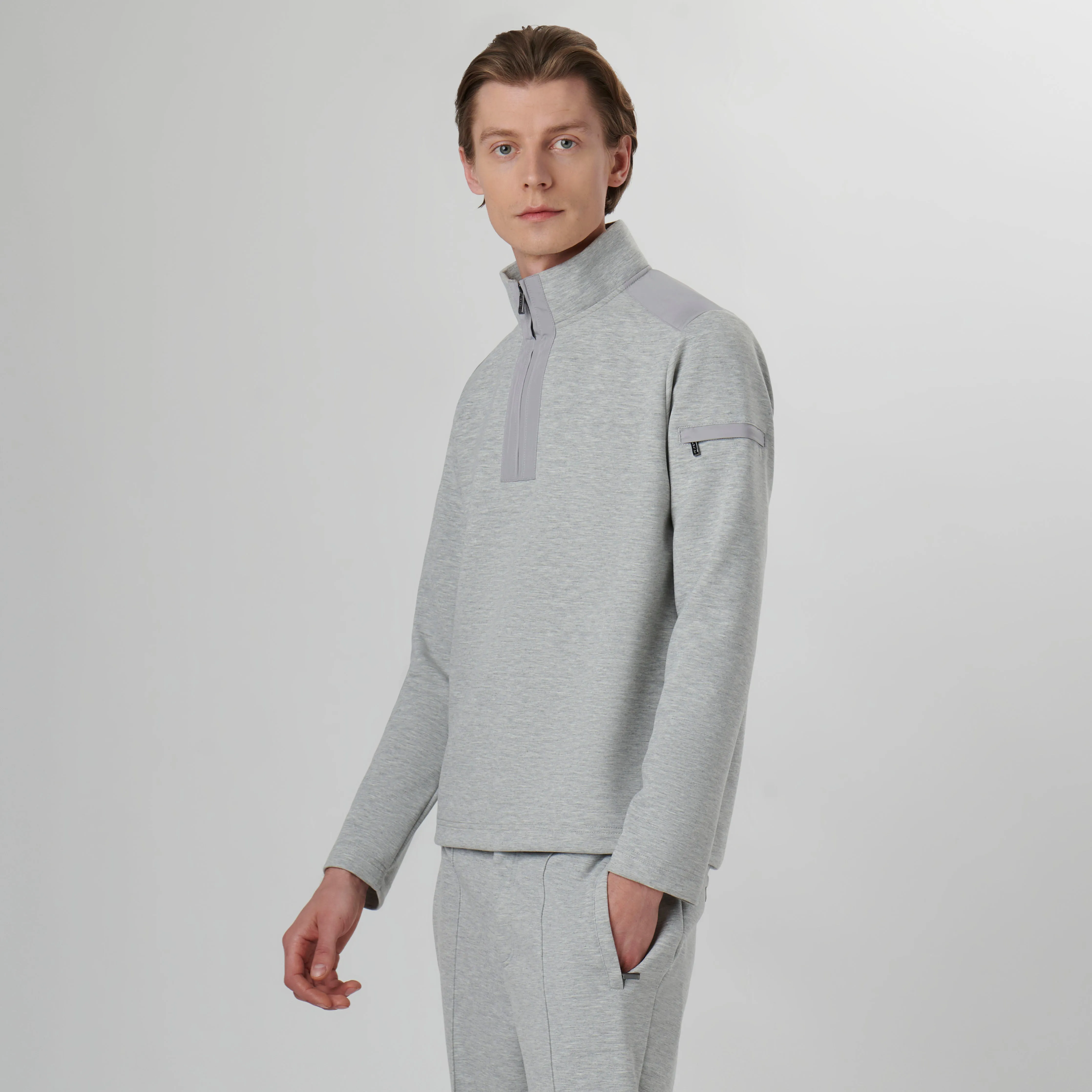 Soft Touch Quarter Zip Pullover sold by Bugatchi product image thumbnail 3