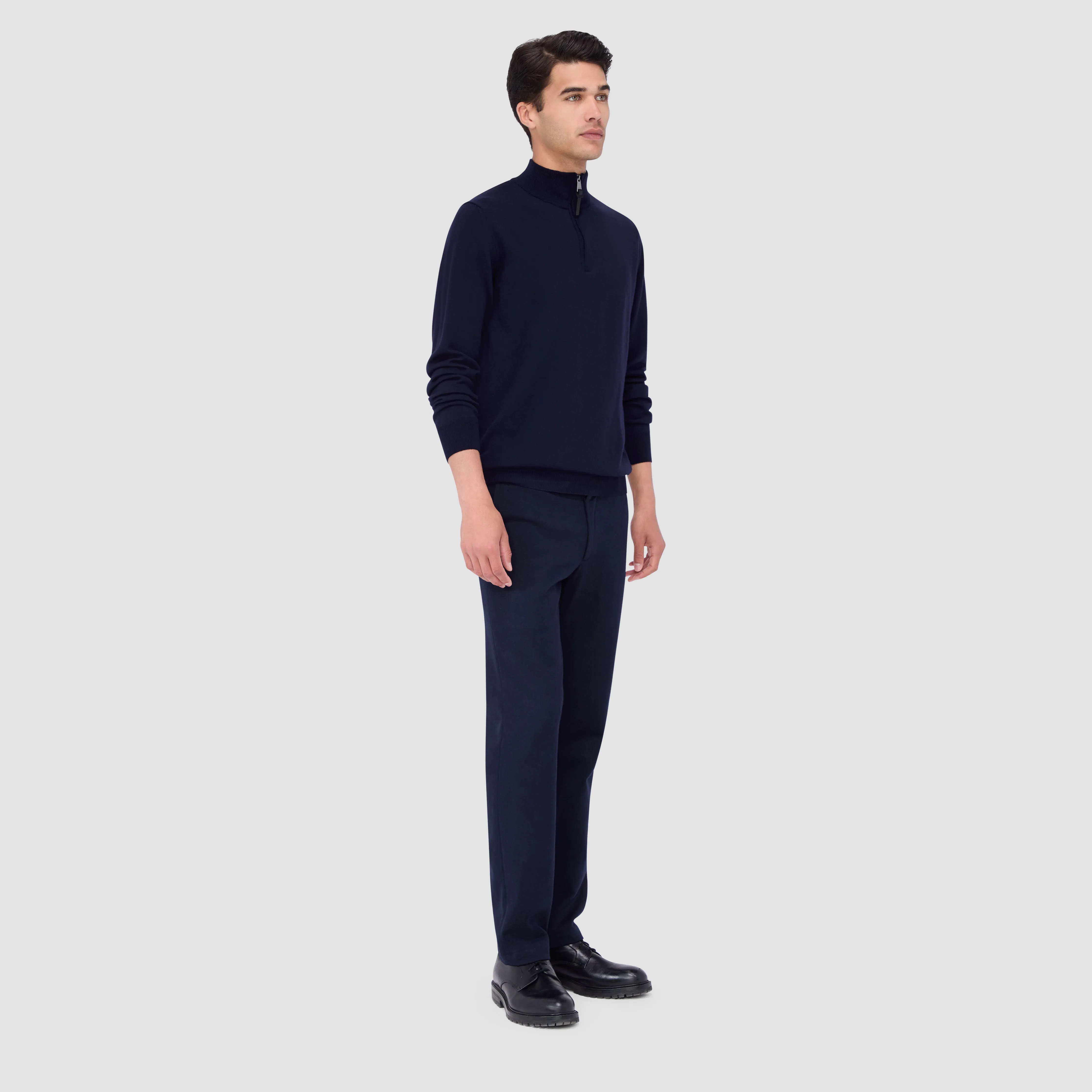 Spencer Quarter-Zip Super Merino Sweater sold by Bugatchi product image thumbnail 5