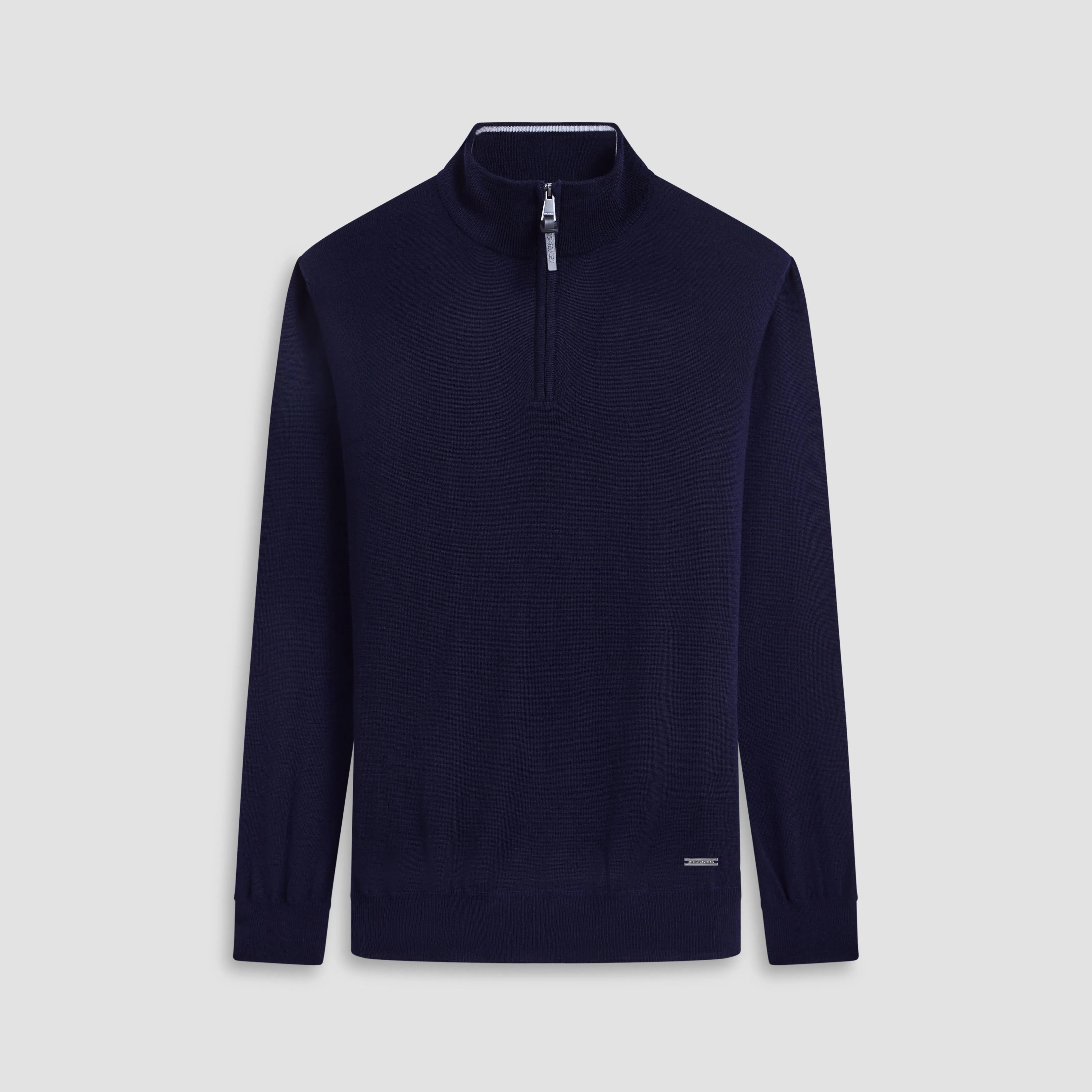 Spencer Quarter-Zip Super Merino Sweater sold by Bugatchi