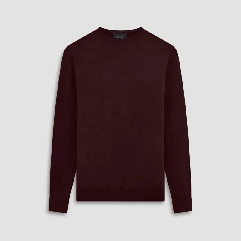 Super Merino Solid Crew Neck Sweater sold by Bugatchi
