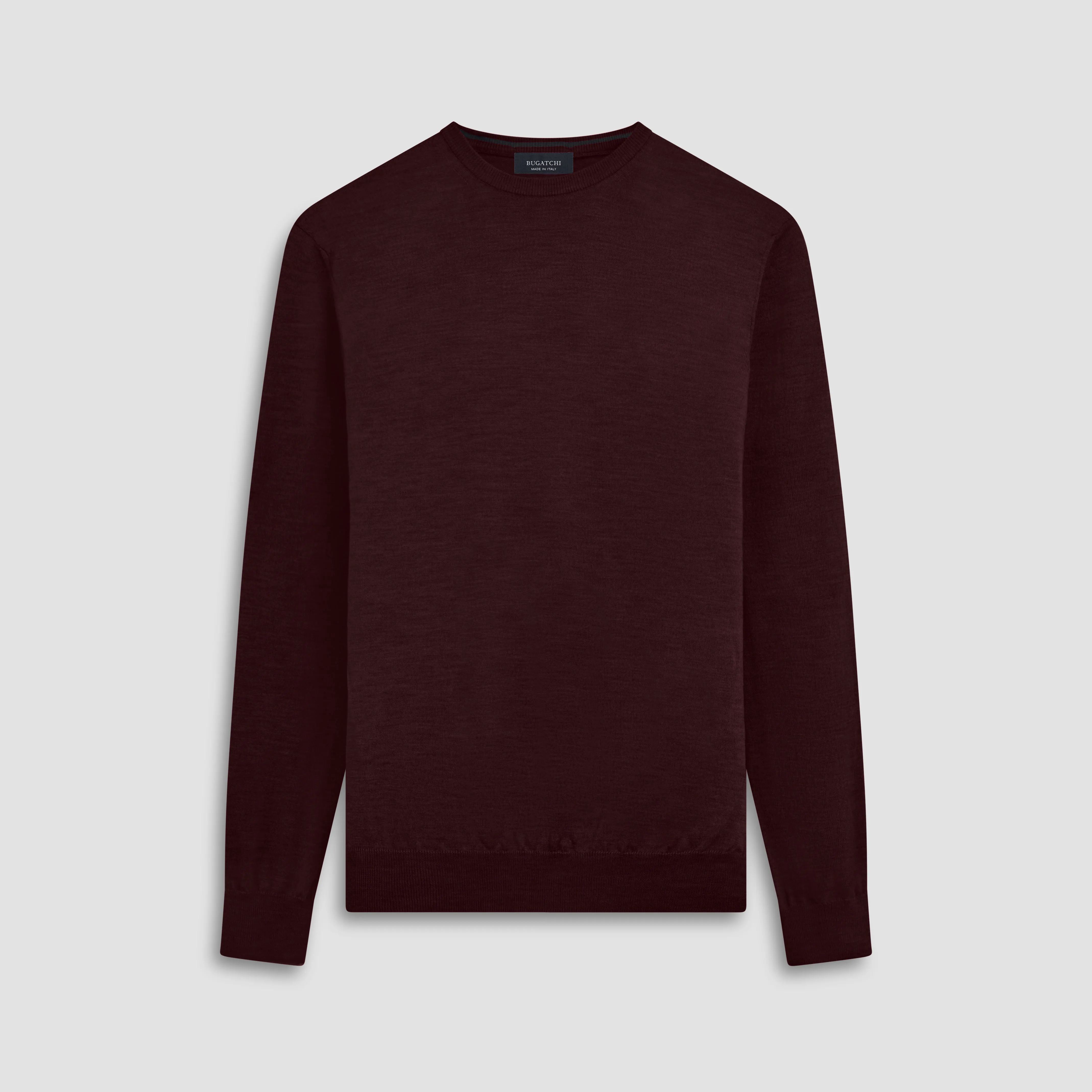 Super Merino Solid Crew Neck Sweater sold by Bugatchi