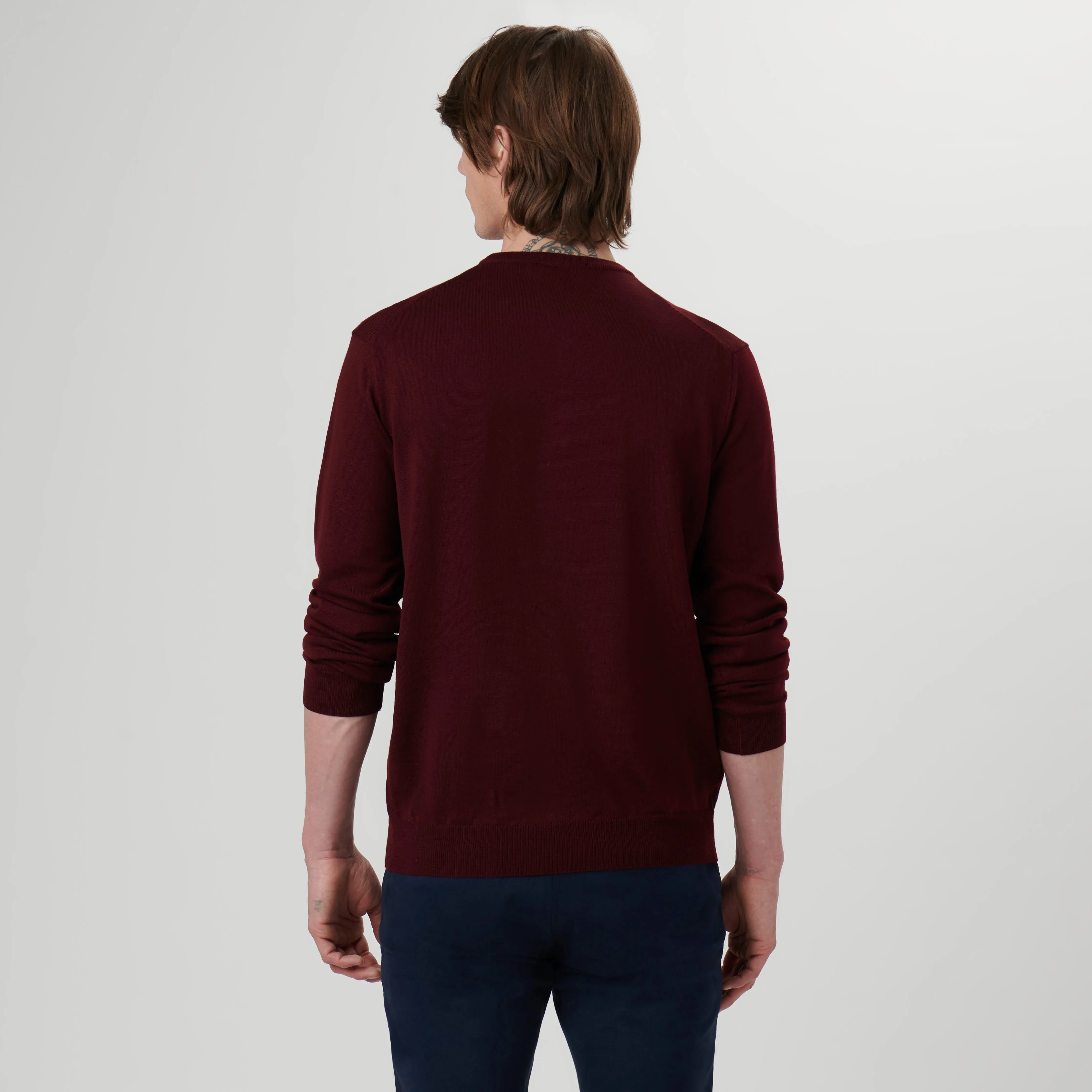 Super Merino Solid Crew Neck Sweater sold by Bugatchi product image thumbnail 4
