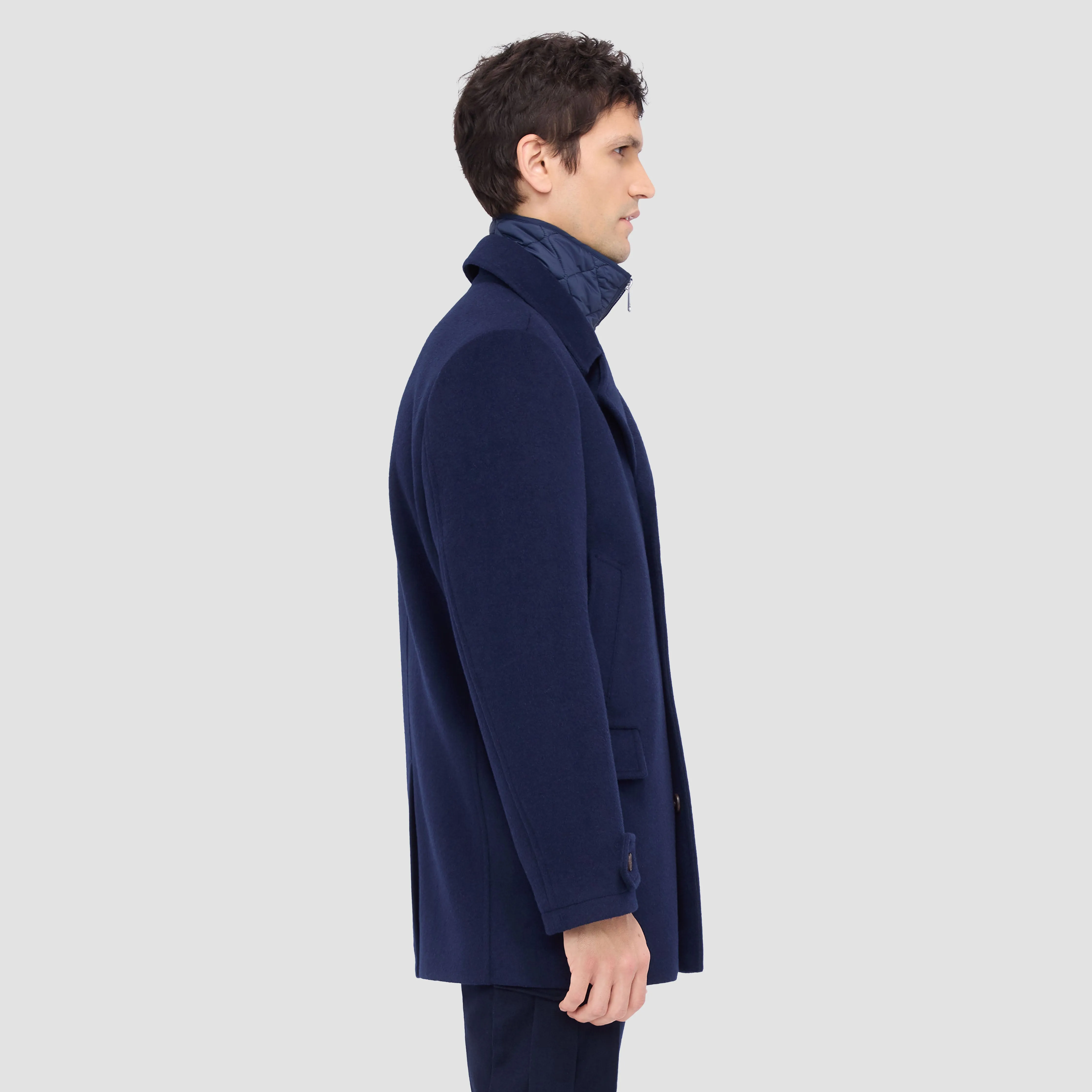 Wool Peacoat with Detachable Bib sold by Bugatchi product image thumbnail 3