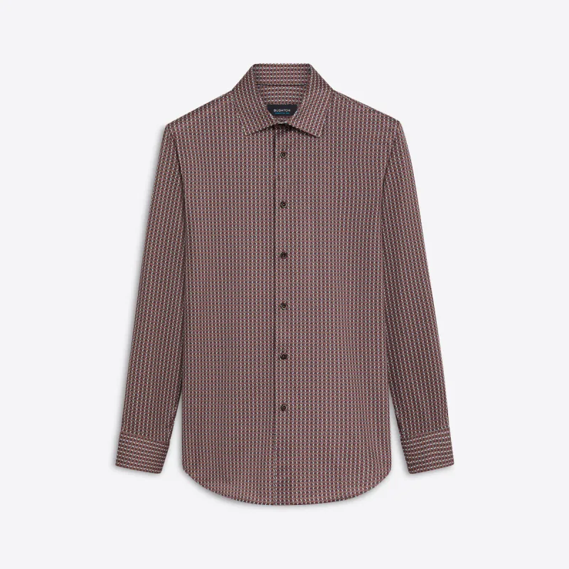 JAMES Beehive Print OoohCotton Shirt sold by Bugatchi
