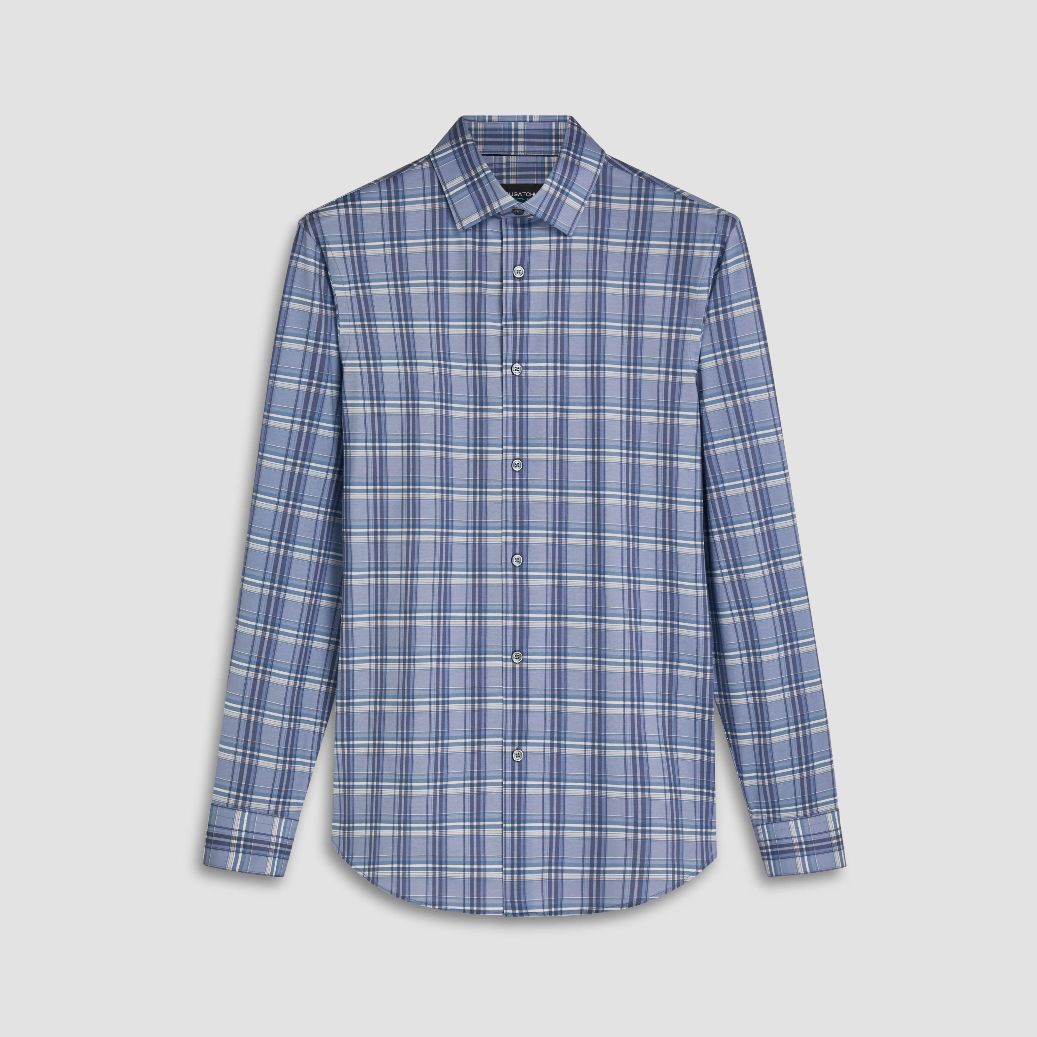 James Plaid Check Print OoohCotton Shirt sold by Bugatchi