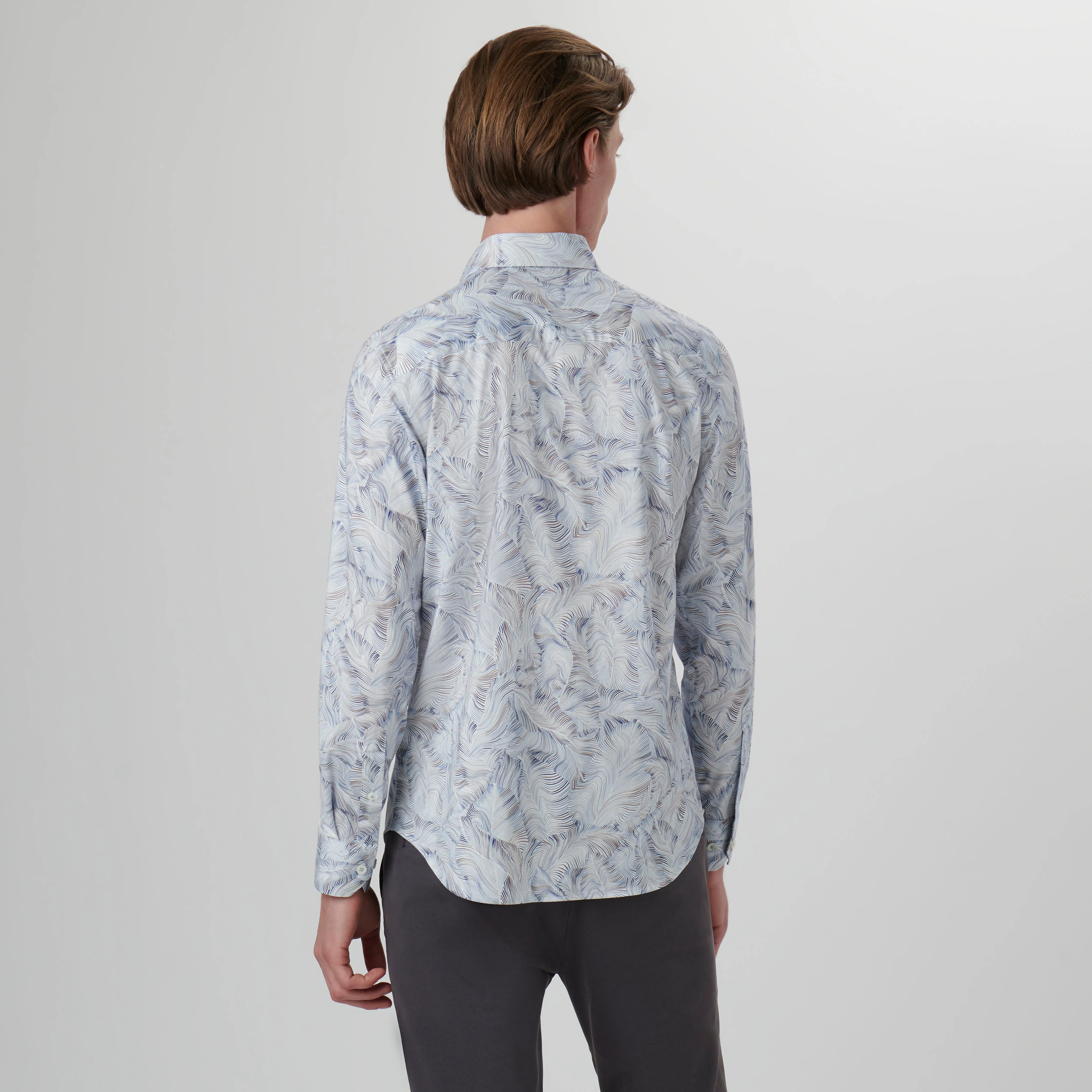 James Abstract Print OoohCotton Shirt sold by Bugatchi product image thumbnail 4