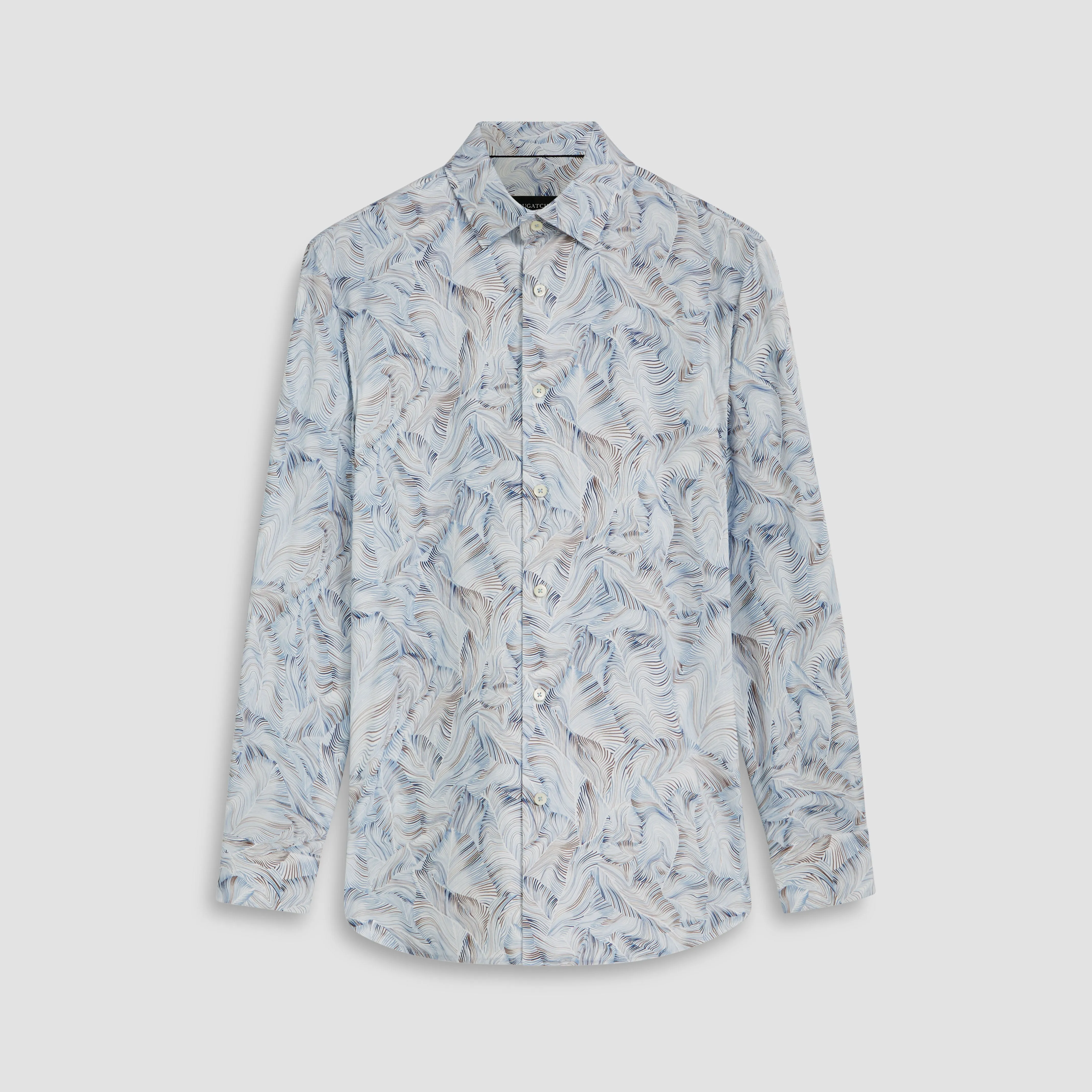 James Abstract Print OoohCotton Shirt sold by Bugatchi