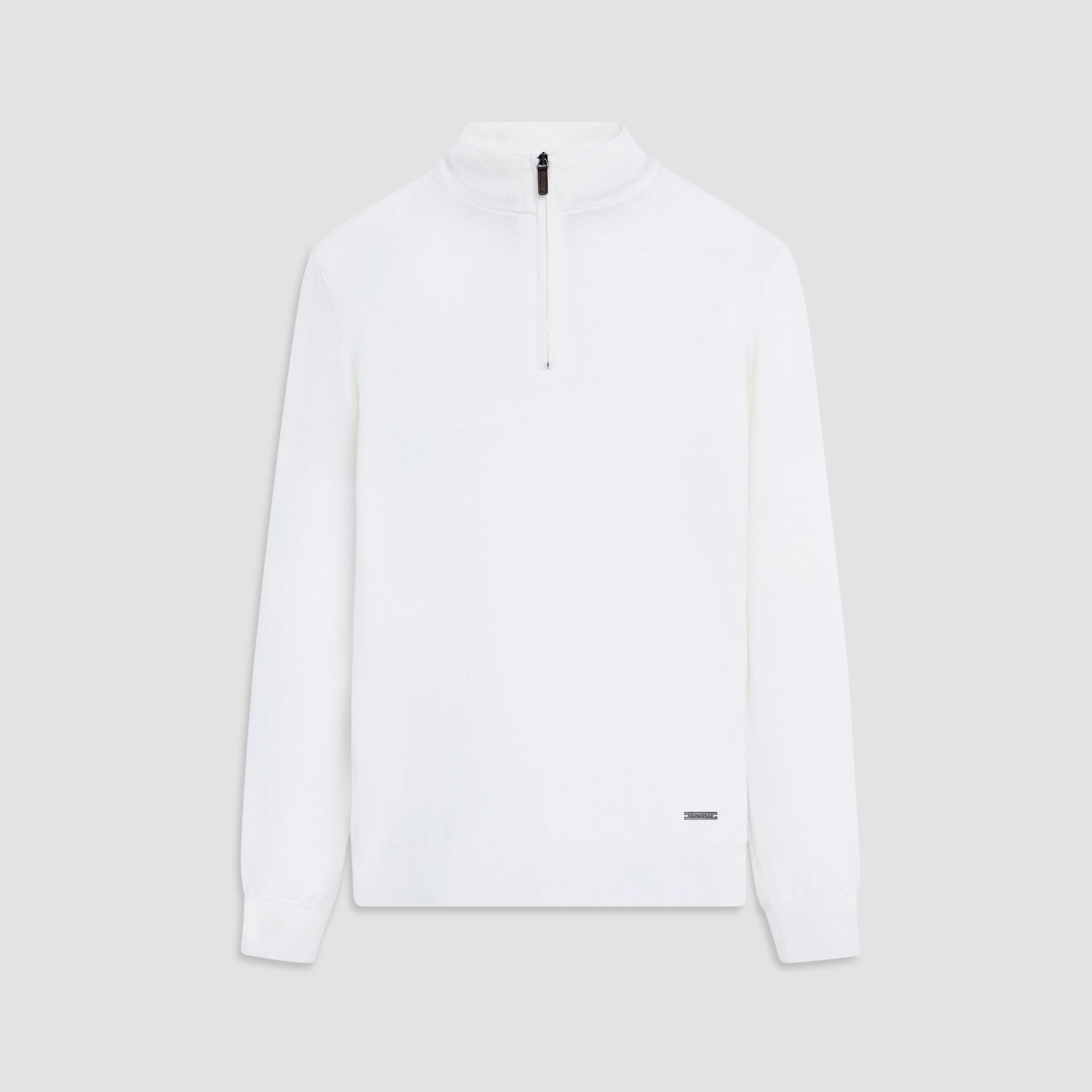 Spencer Quarter-Zip Super Merino Sweater sold by Bugatchi