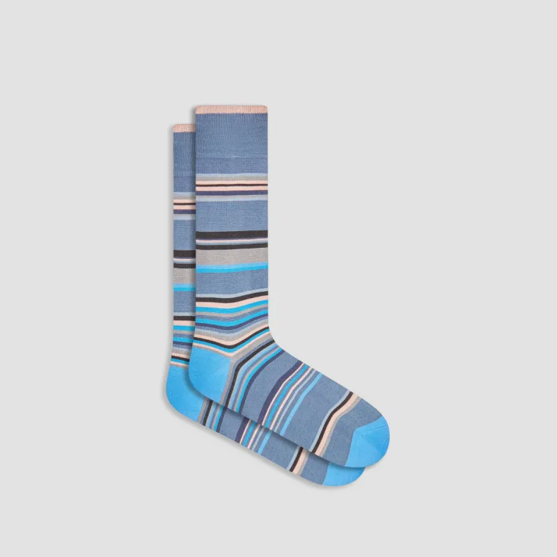 Striped Mid-Calf Socks sold by Bugatchi