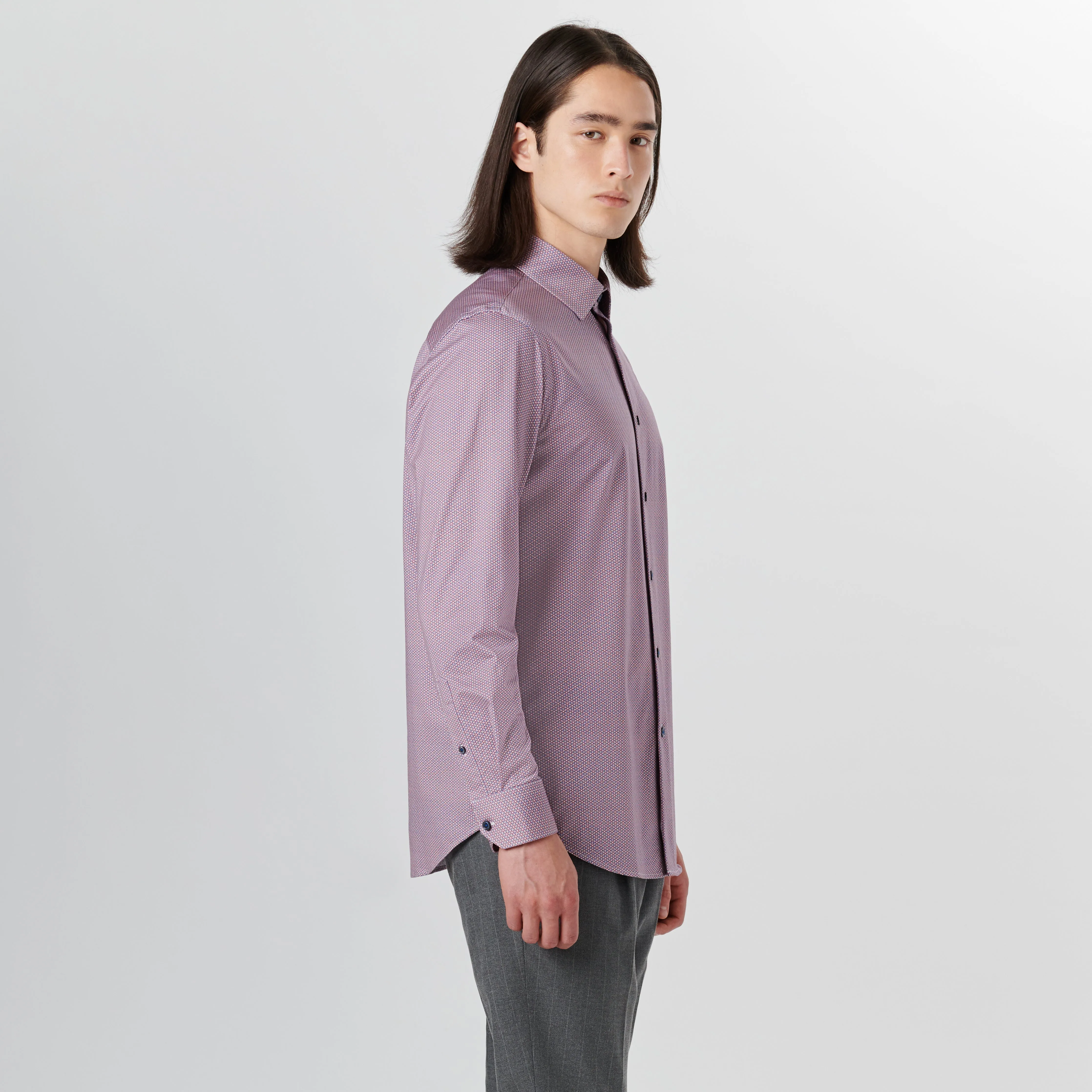 JAMES Medallion Print OoohCotton Shirt sold by Bugatchi product image thumbnail 3