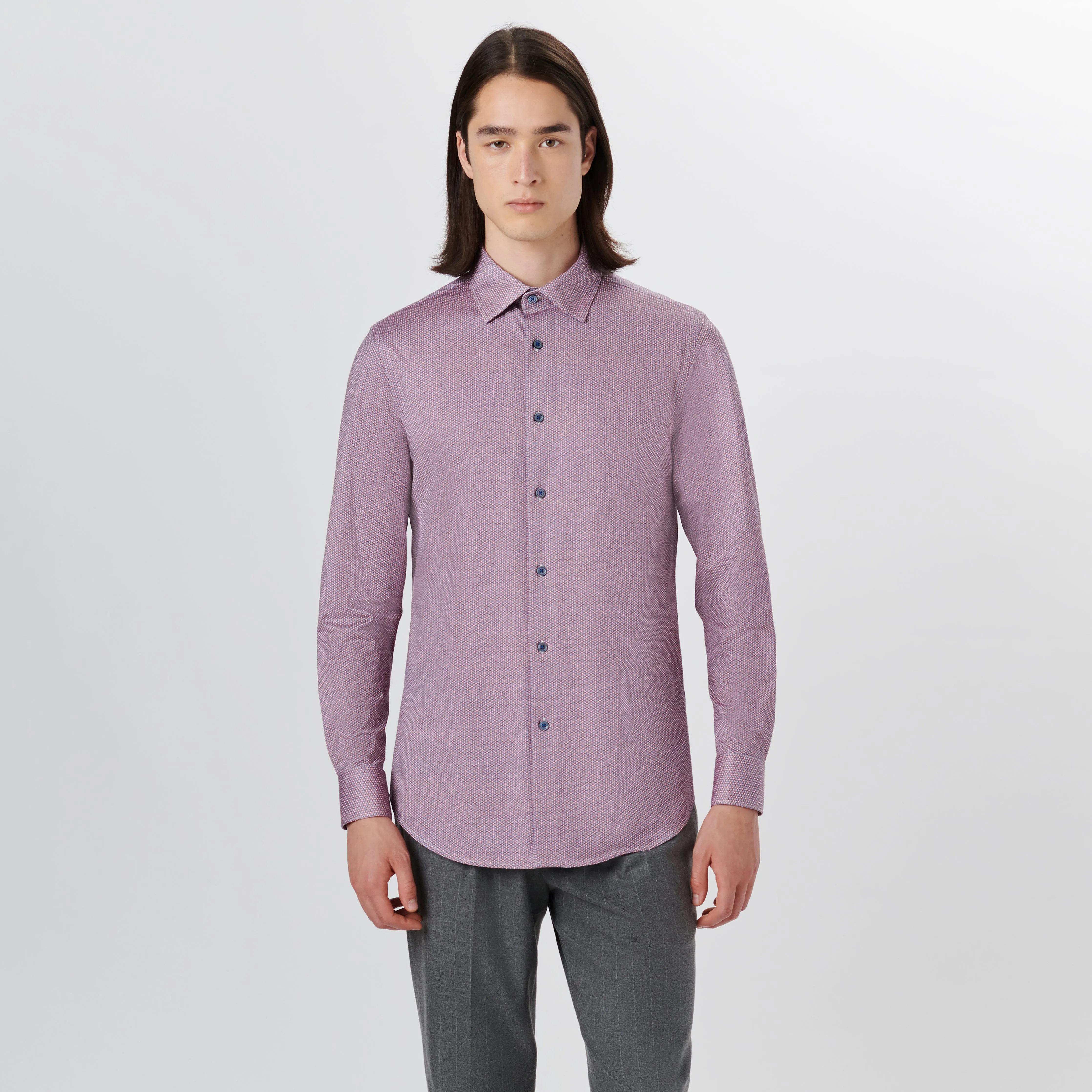 JAMES Medallion Print OoohCotton Shirt sold by Bugatchi product image thumbnail 2