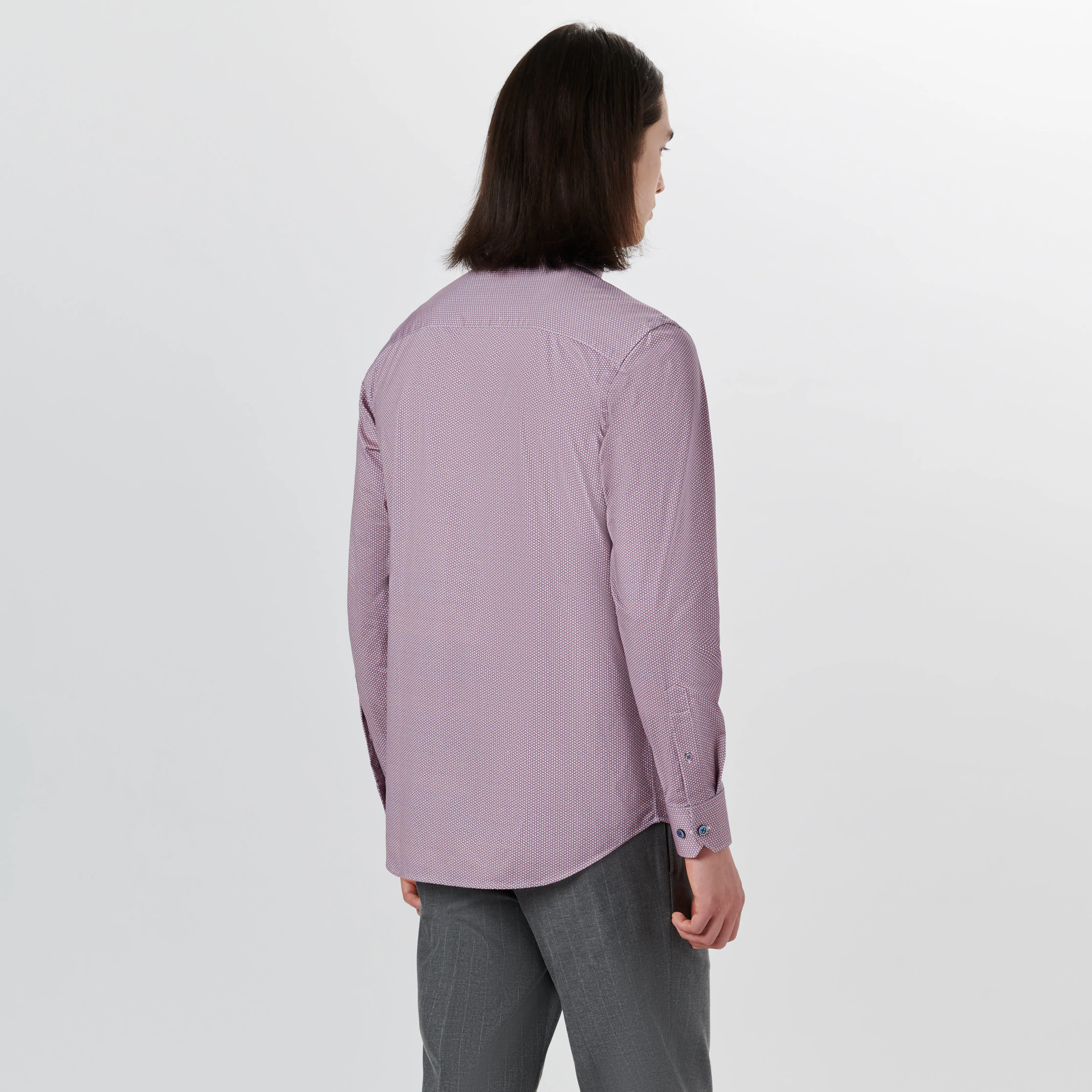 JAMES Medallion Print OoohCotton Shirt sold by Bugatchi product image thumbnail 4