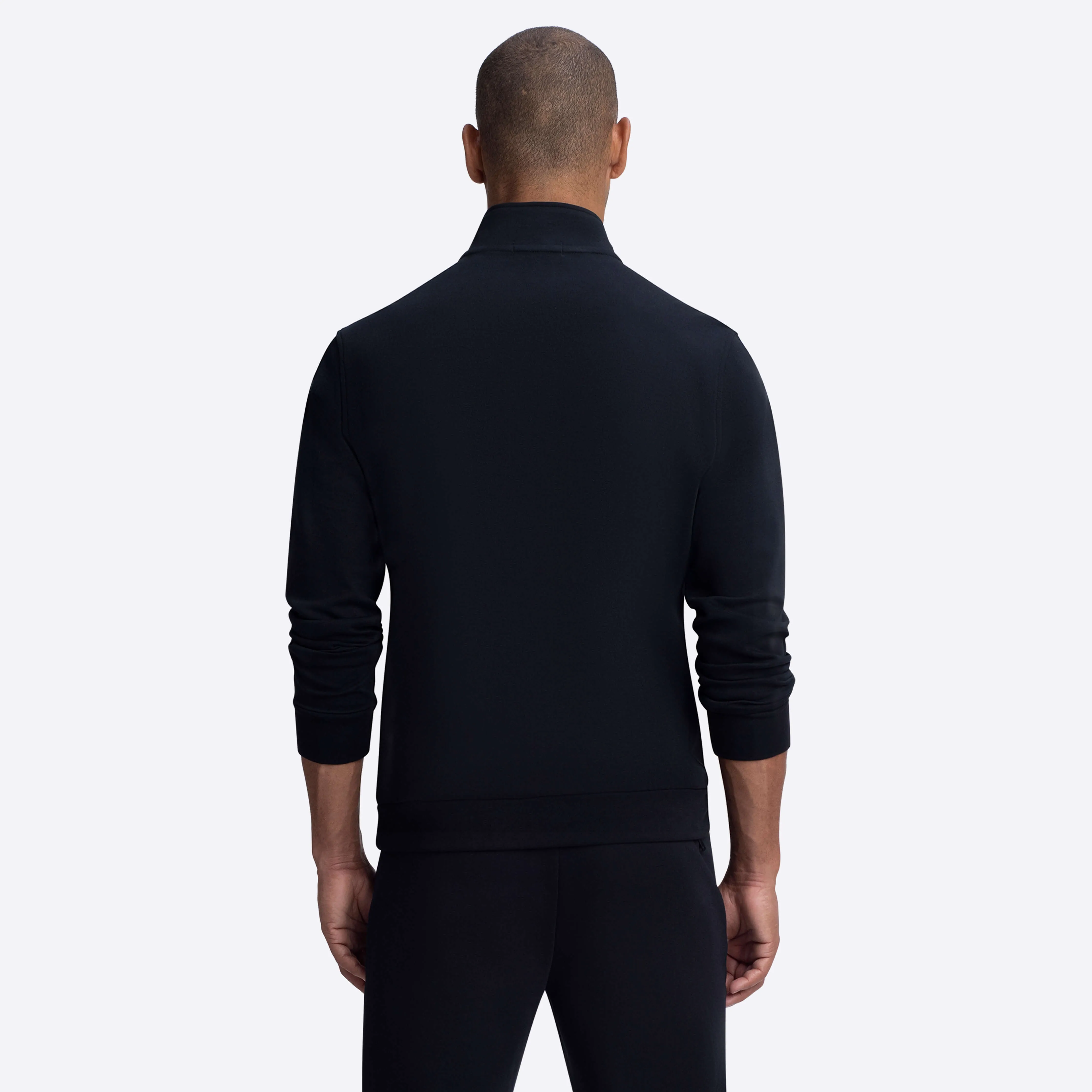 Quarter Zip Mock Neck Sweatshirt sold by Bugatchi product image thumbnail 4
