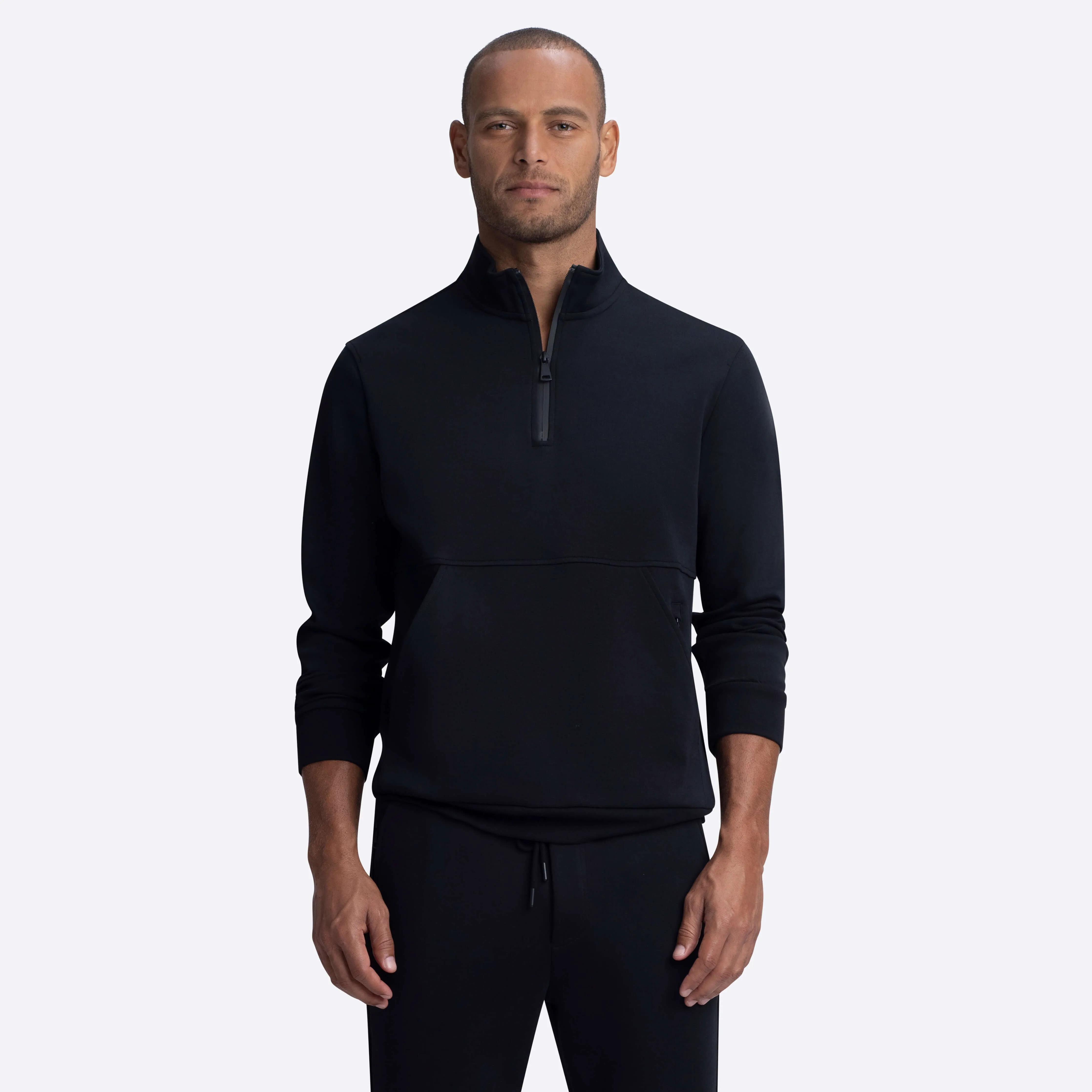 Quarter Zip Mock Neck Sweatshirt sold by Bugatchi product image thumbnail 2