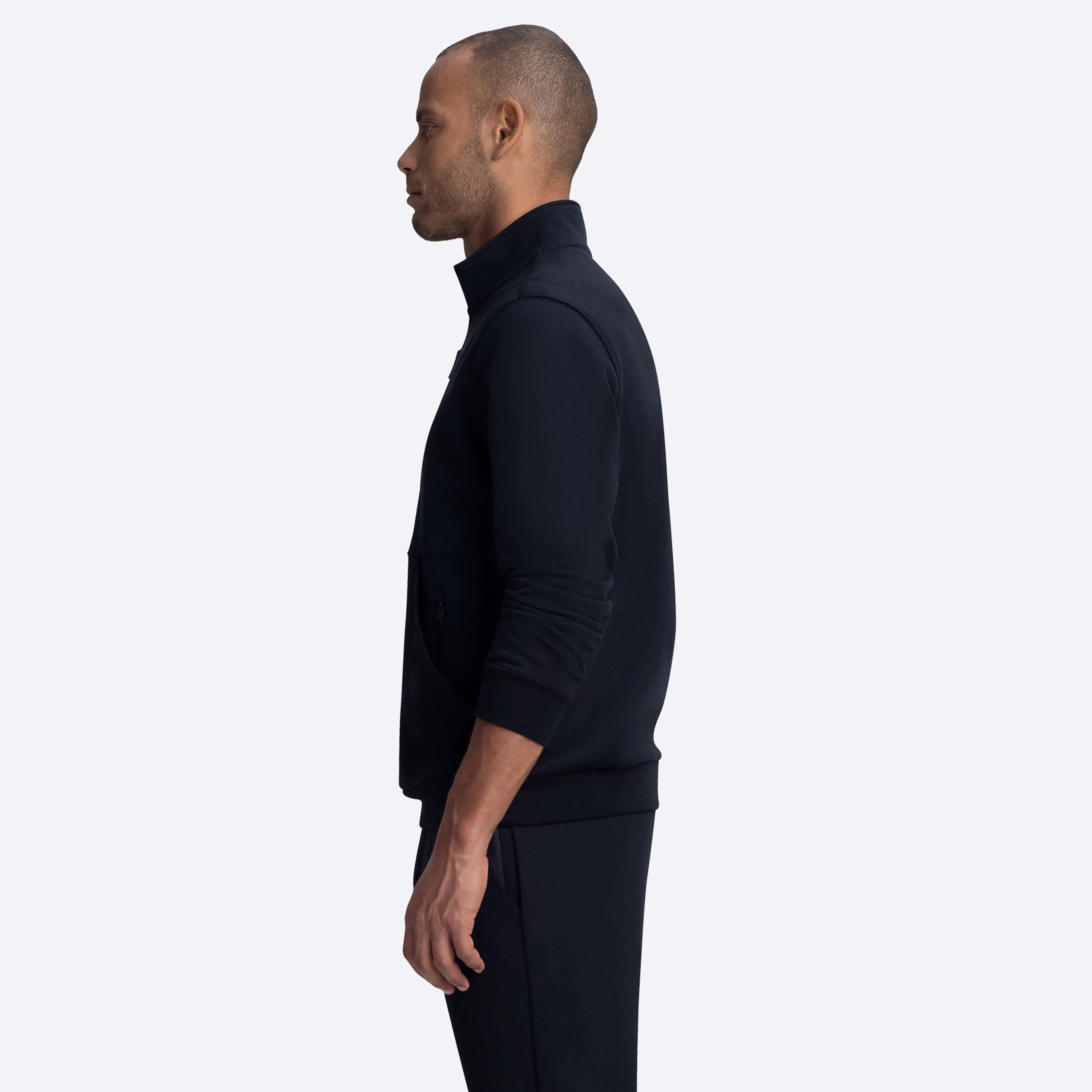 Quarter Zip Mock Neck Sweatshirt sold by Bugatchi product image thumbnail 3