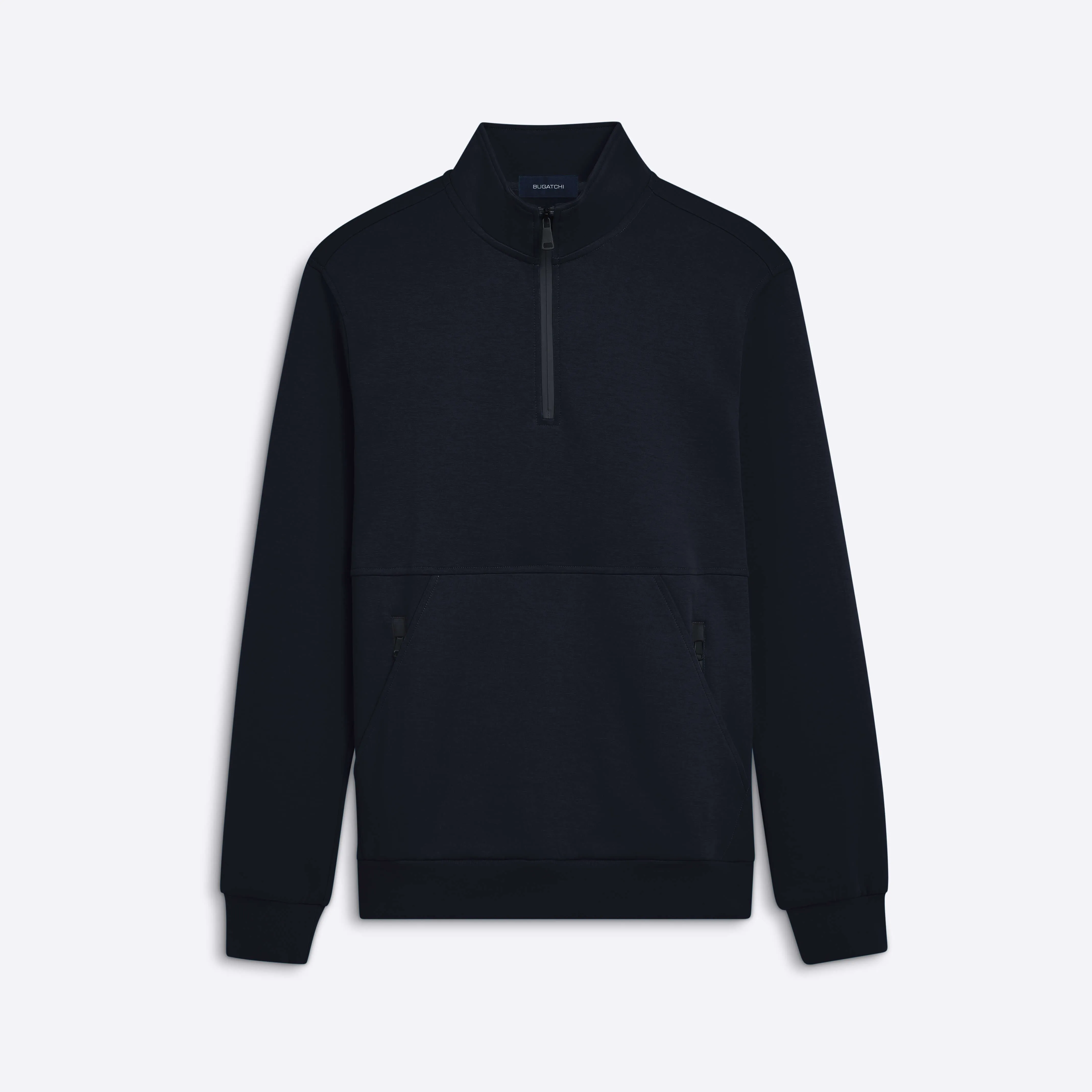 Quarter Zip Mock Neck Sweatshirt sold by Bugatchi