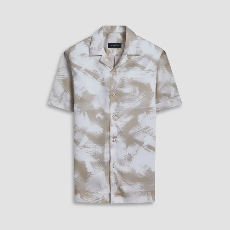Orson Abstract Short Sleeve Shirt sold by Bugatchi
