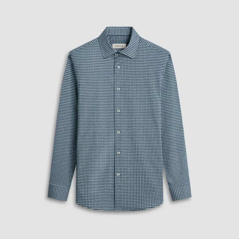 James Checkered OoohCotton Shirt sold by Bugatchi