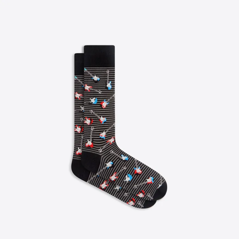 Guitar Mid-Calf Socks sold by Bugatchi
