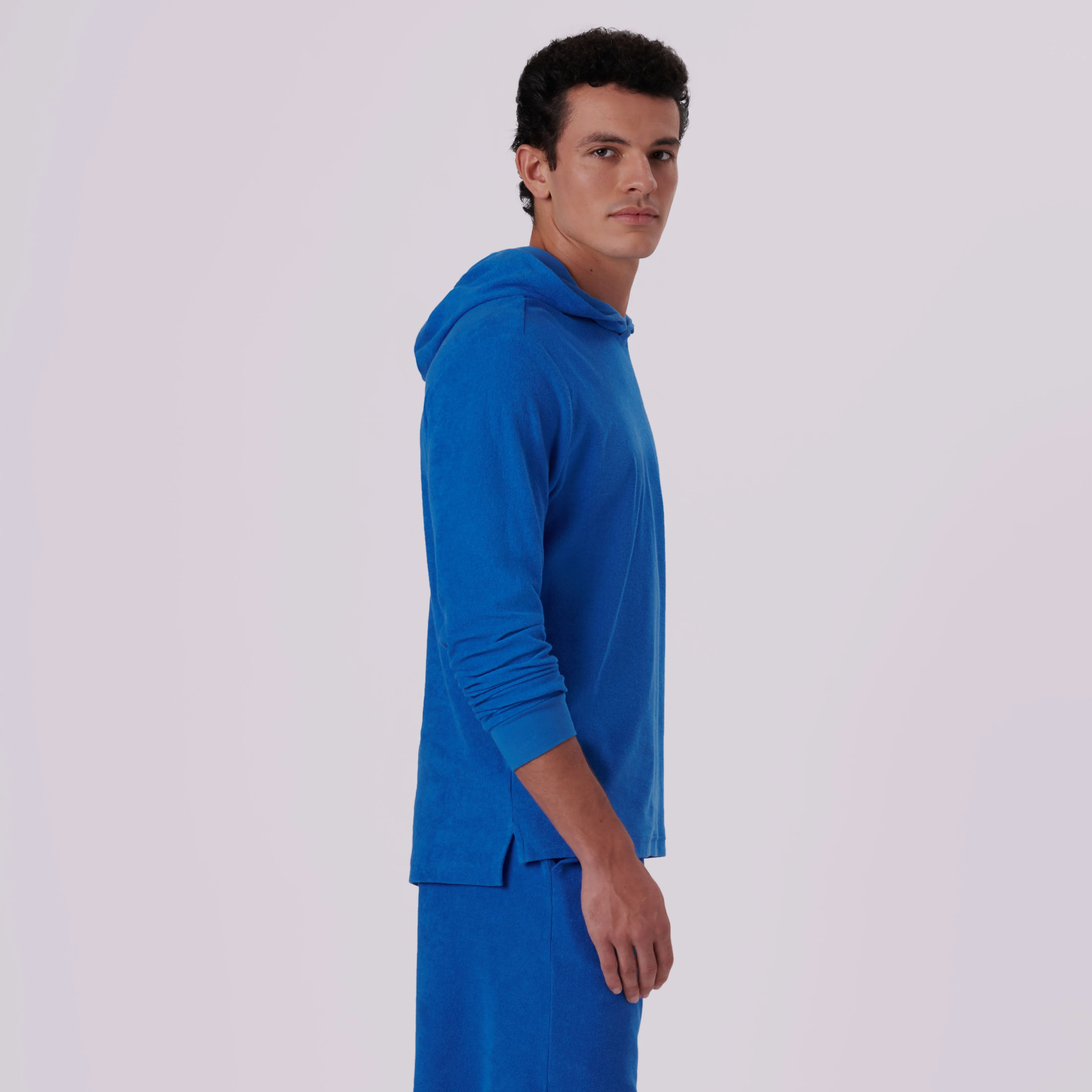 Towelling French Terry Hoodie sold by Bugatchi product image thumbnail 3
