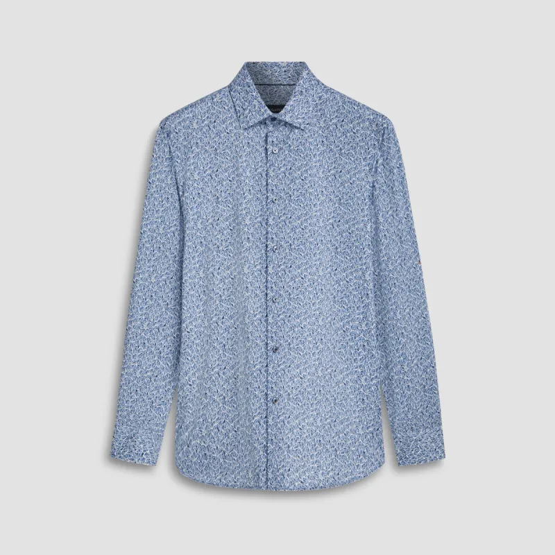 James Leaf Print OoohCotton Shirt sold by Bugatchi