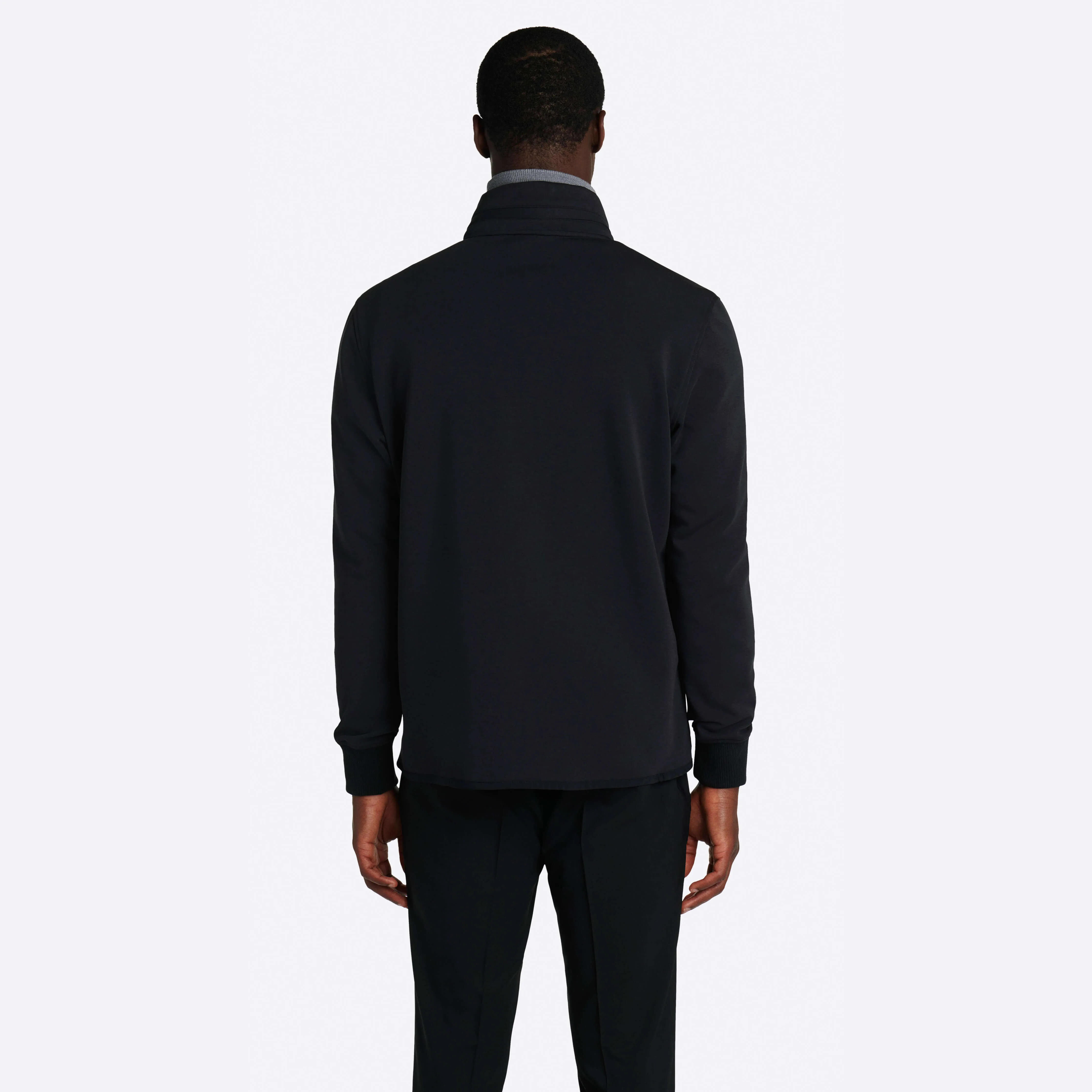 Solid Mock Neck Jacket with Hood sold by Bugatchi product image thumbnail 5