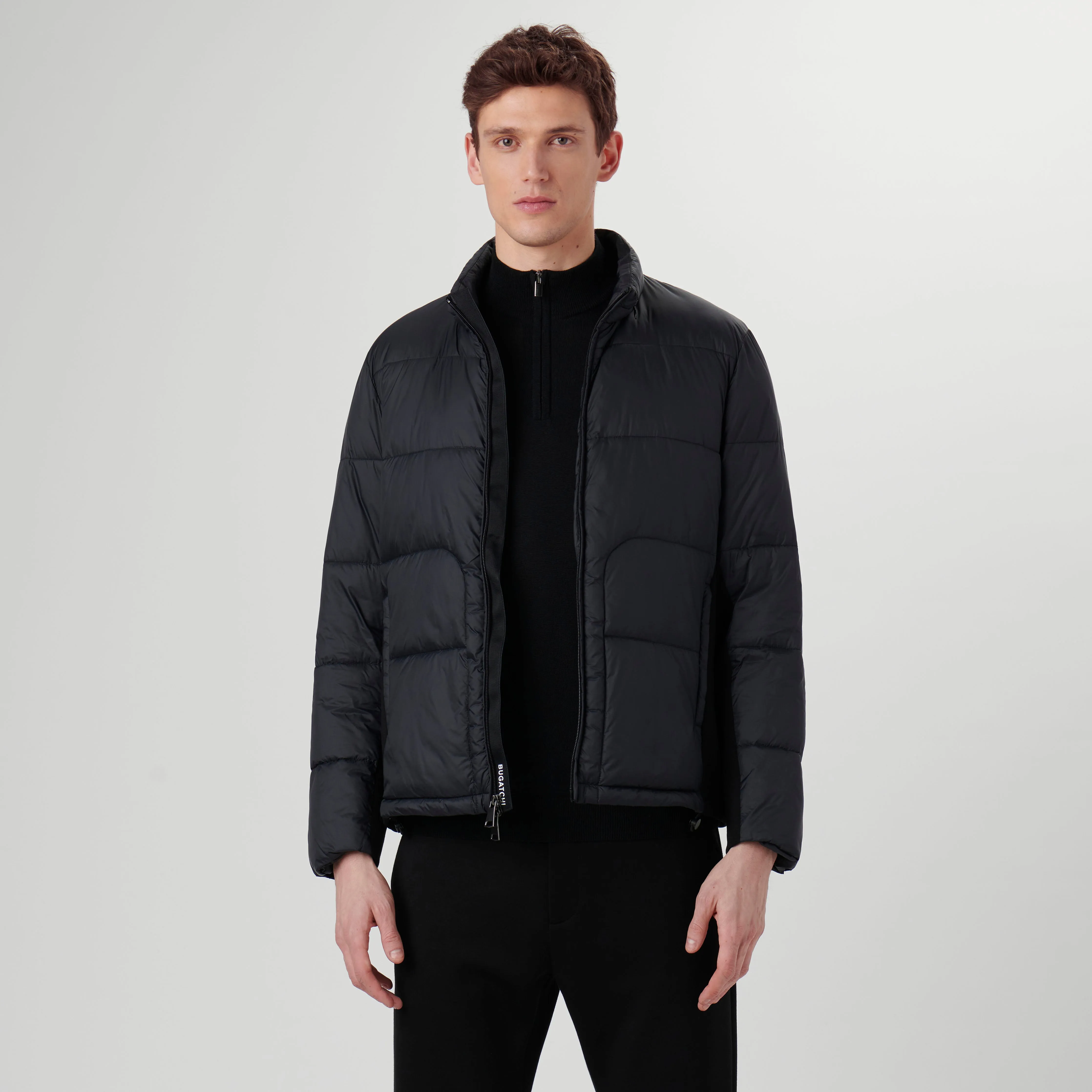Quilted Bomber Jacket with Stow-Away Hood sold by Bugatchi product image thumbnail 2