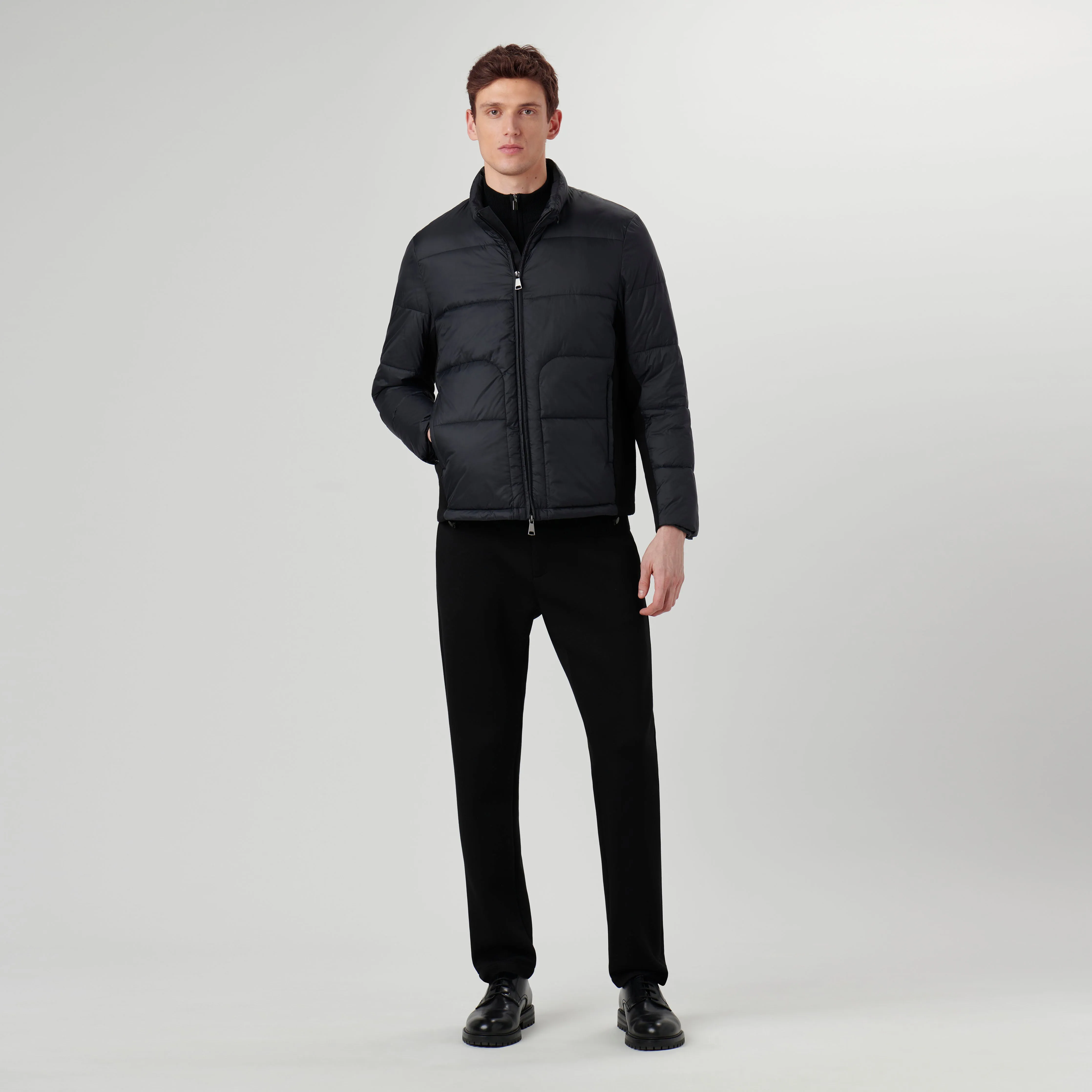 Quilted Bomber Jacket with Stow-Away Hood sold by Bugatchi product image thumbnail 5