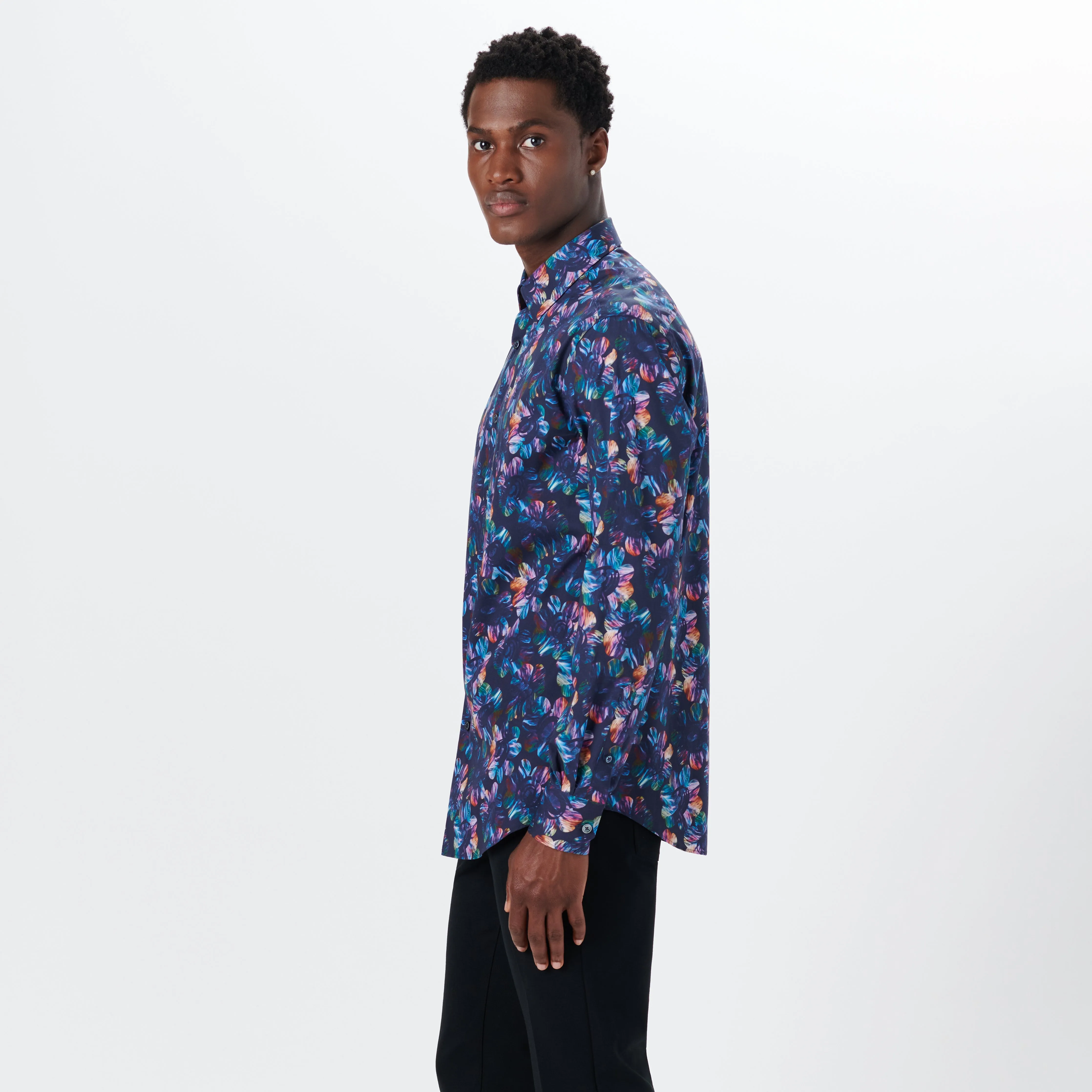 JULIAN Floral Print Shirt sold by Bugatchi product image thumbnail 3