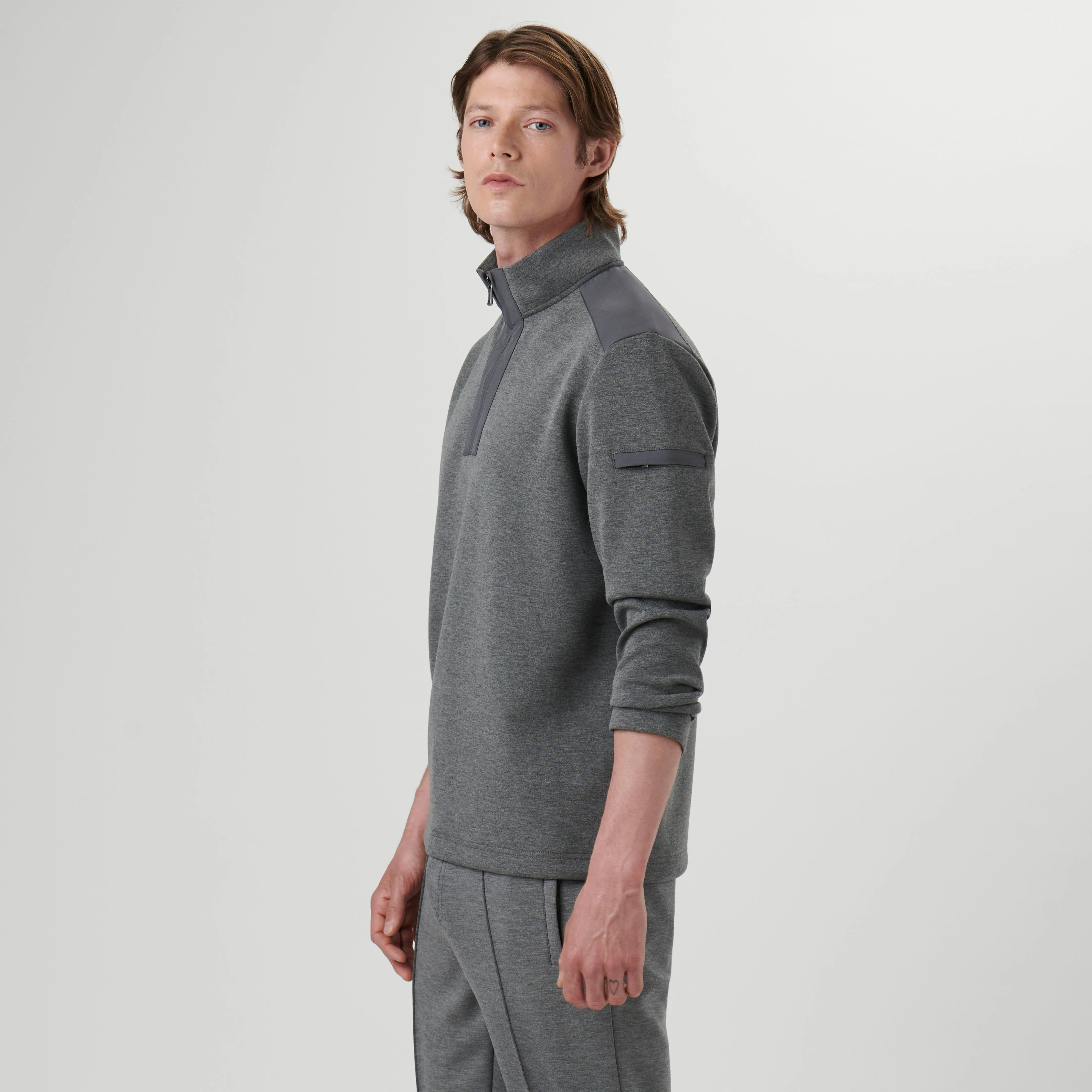 Soft Touch Quarter Zip Pullover sold by Bugatchi product image thumbnail 3