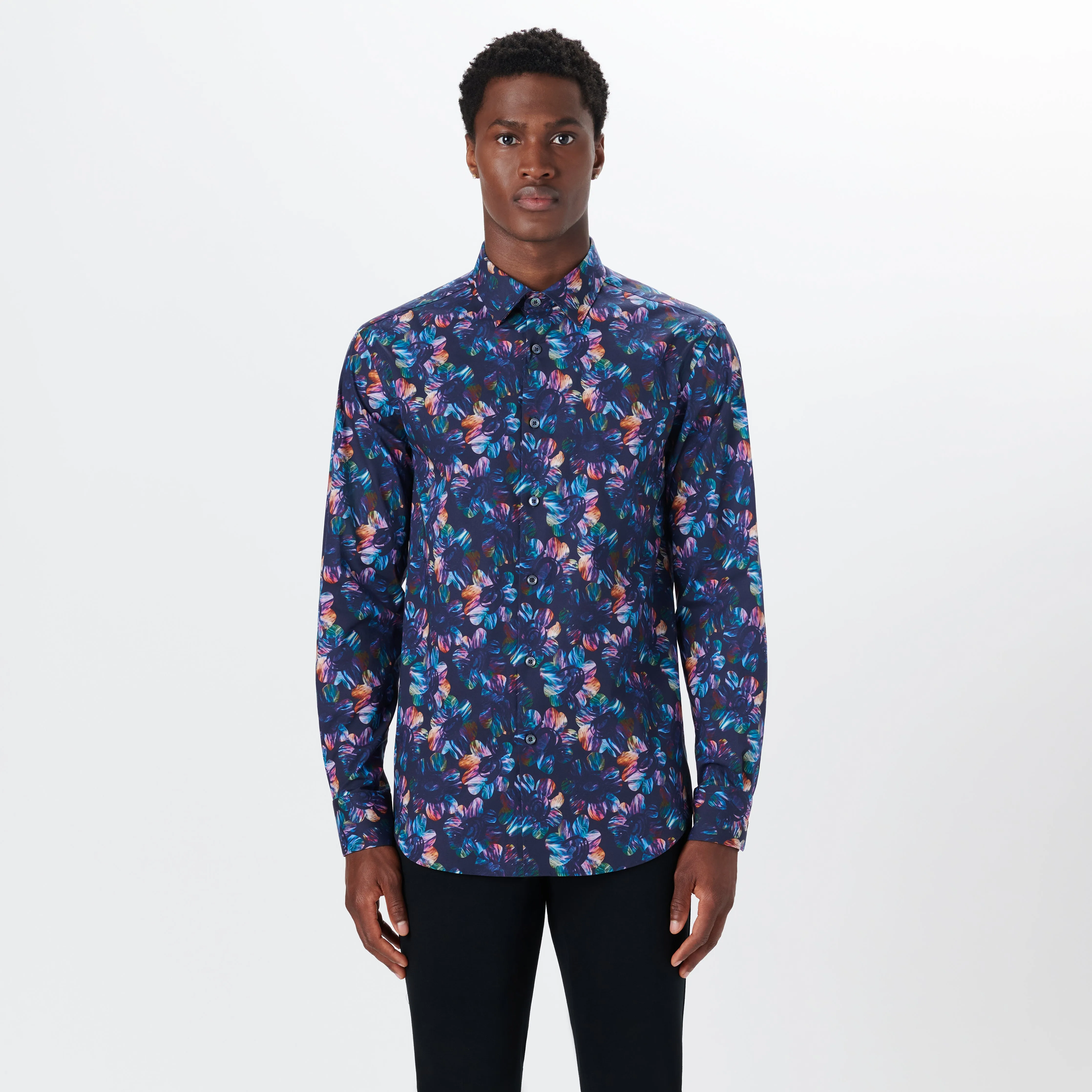 JULIAN Floral Print Shirt sold by Bugatchi product image thumbnail 2