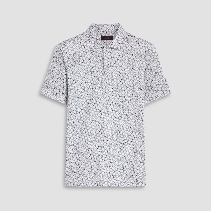 Victor Floral Print OoohCotton Polo made by Bugatchi