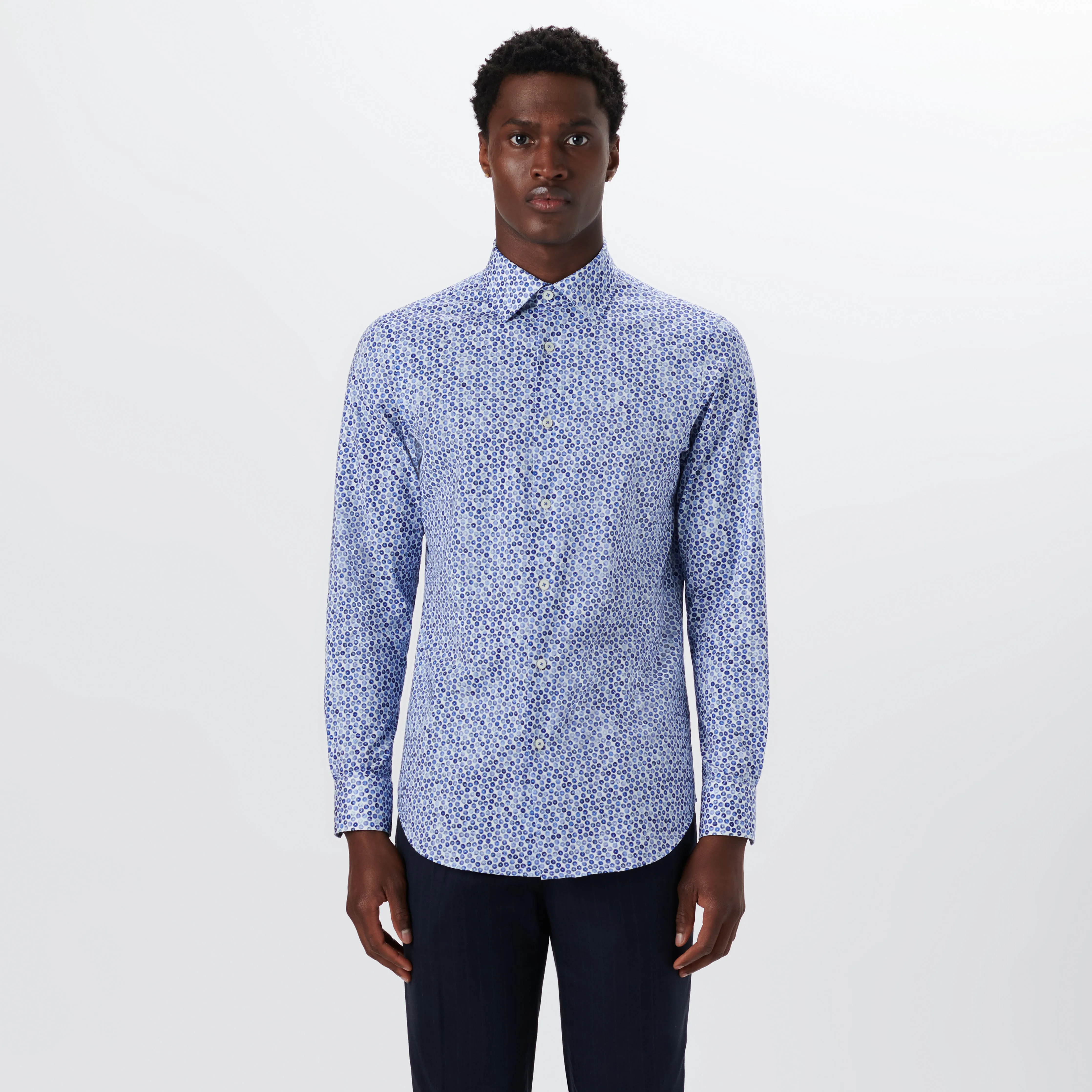 JAMES Floral Print OoohCotton Shirt sold by Bugatchi product image thumbnail 2