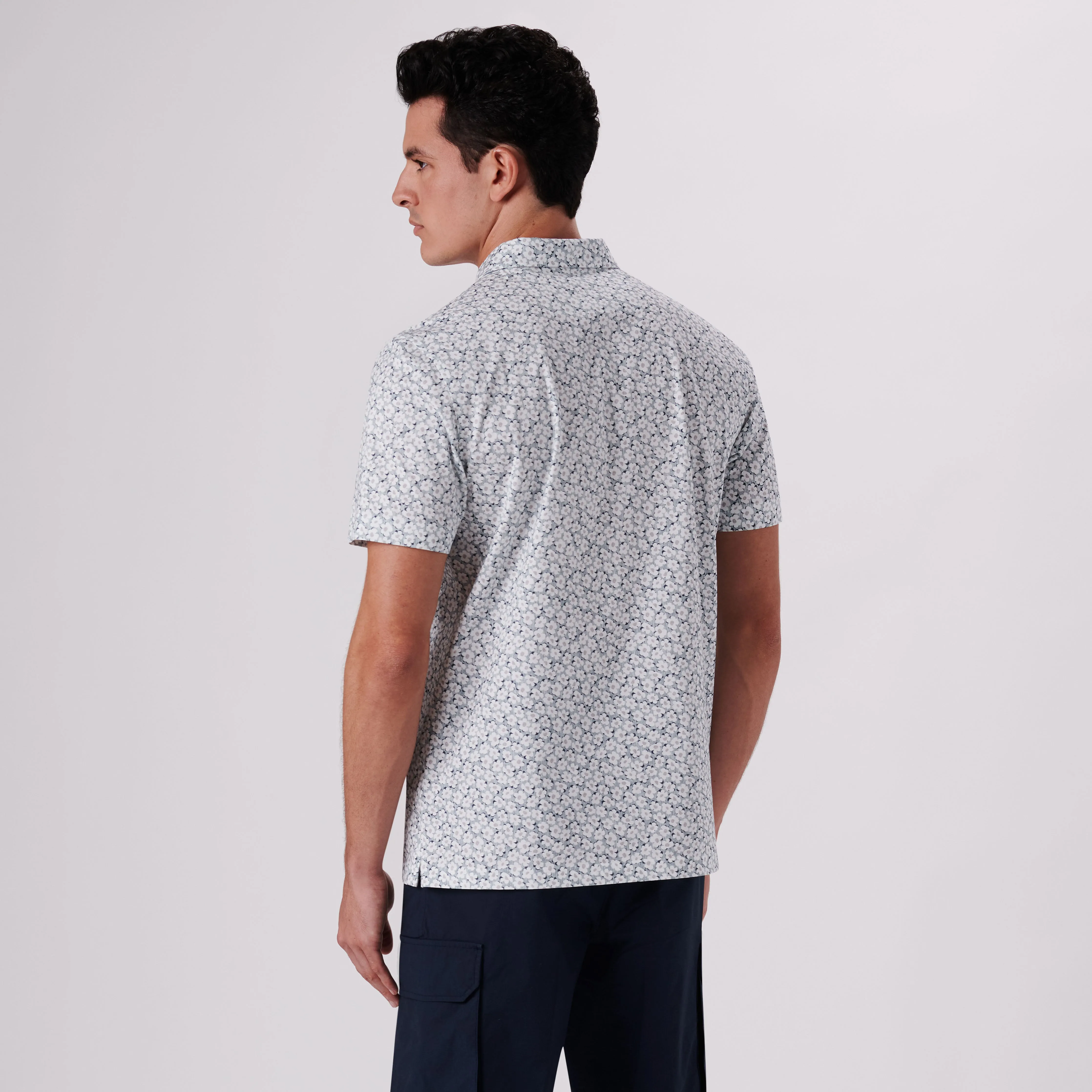 Victor Floral Print OoohCotton Polo sold by Bugatchi product image thumbnail 4