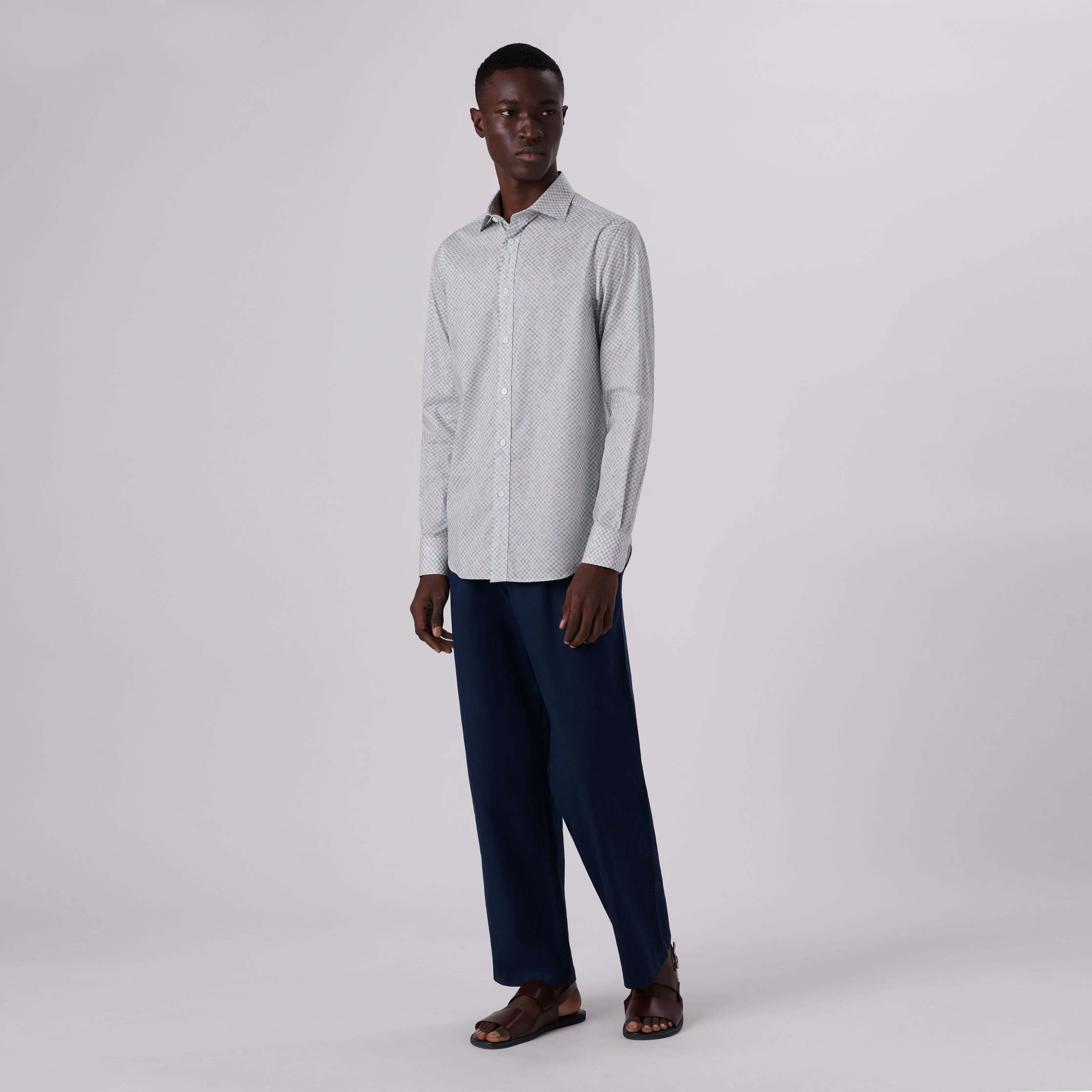 Axel Ogee Print Shirt sold by Bugatchi product image thumbnail 5