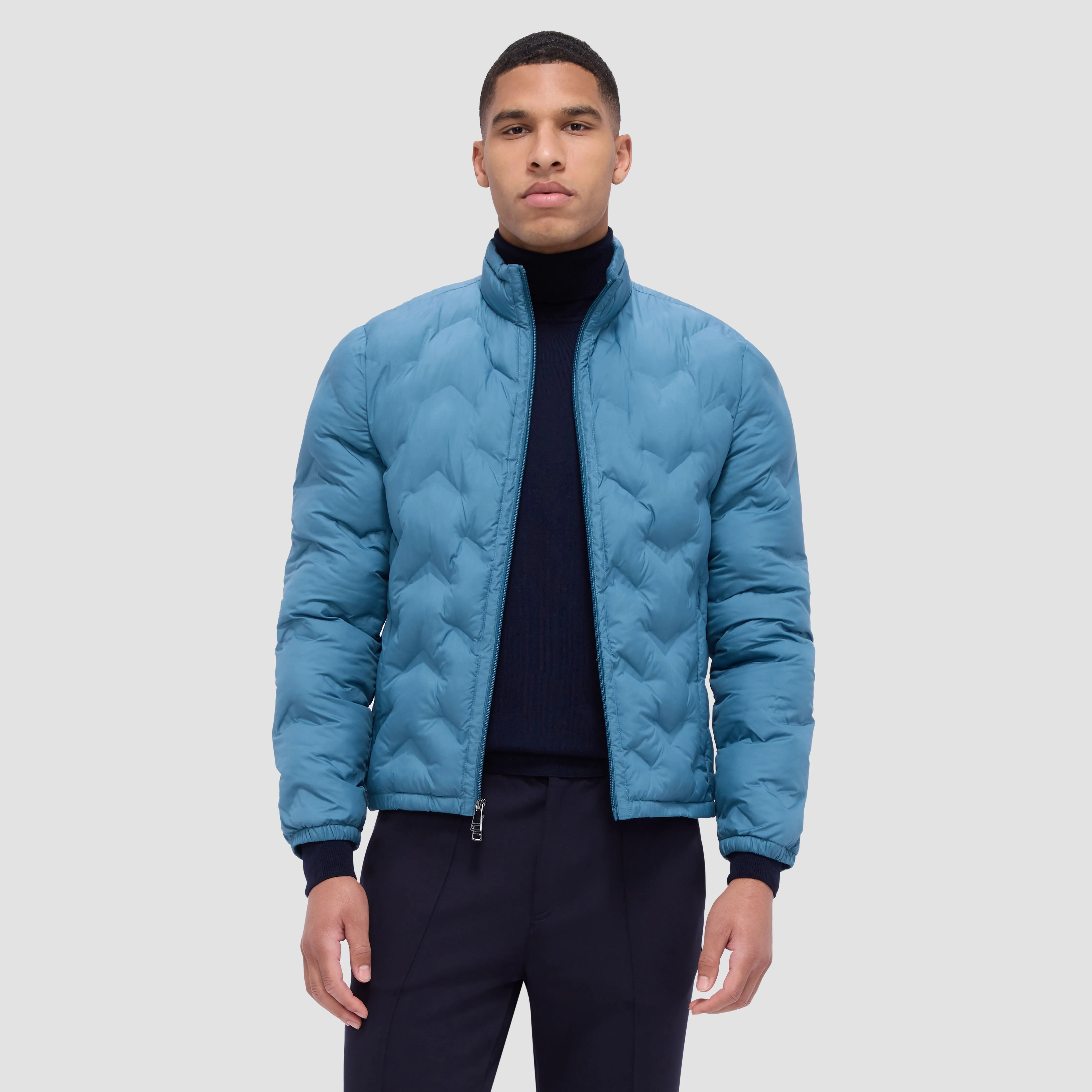 Chevron Quilted Puffer Jacket sold by Bugatchi product image thumbnail 2