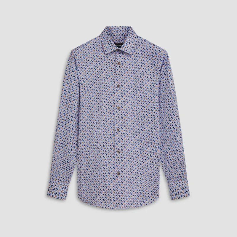 James Diamond Print OoohCotton Shirt sold by Bugatchi