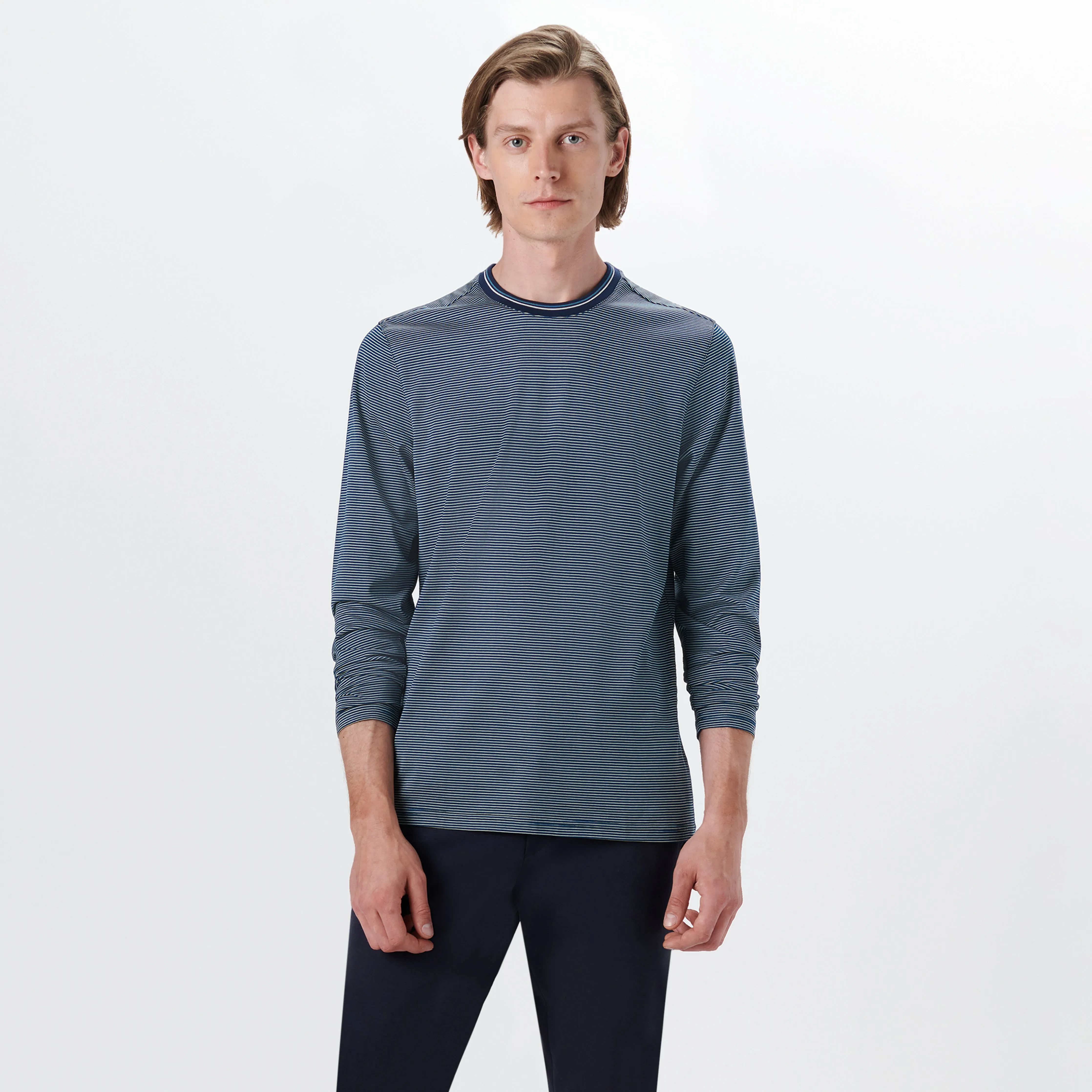 Long Sleeve Crew Neck sold by Bugatchi product image thumbnail 2