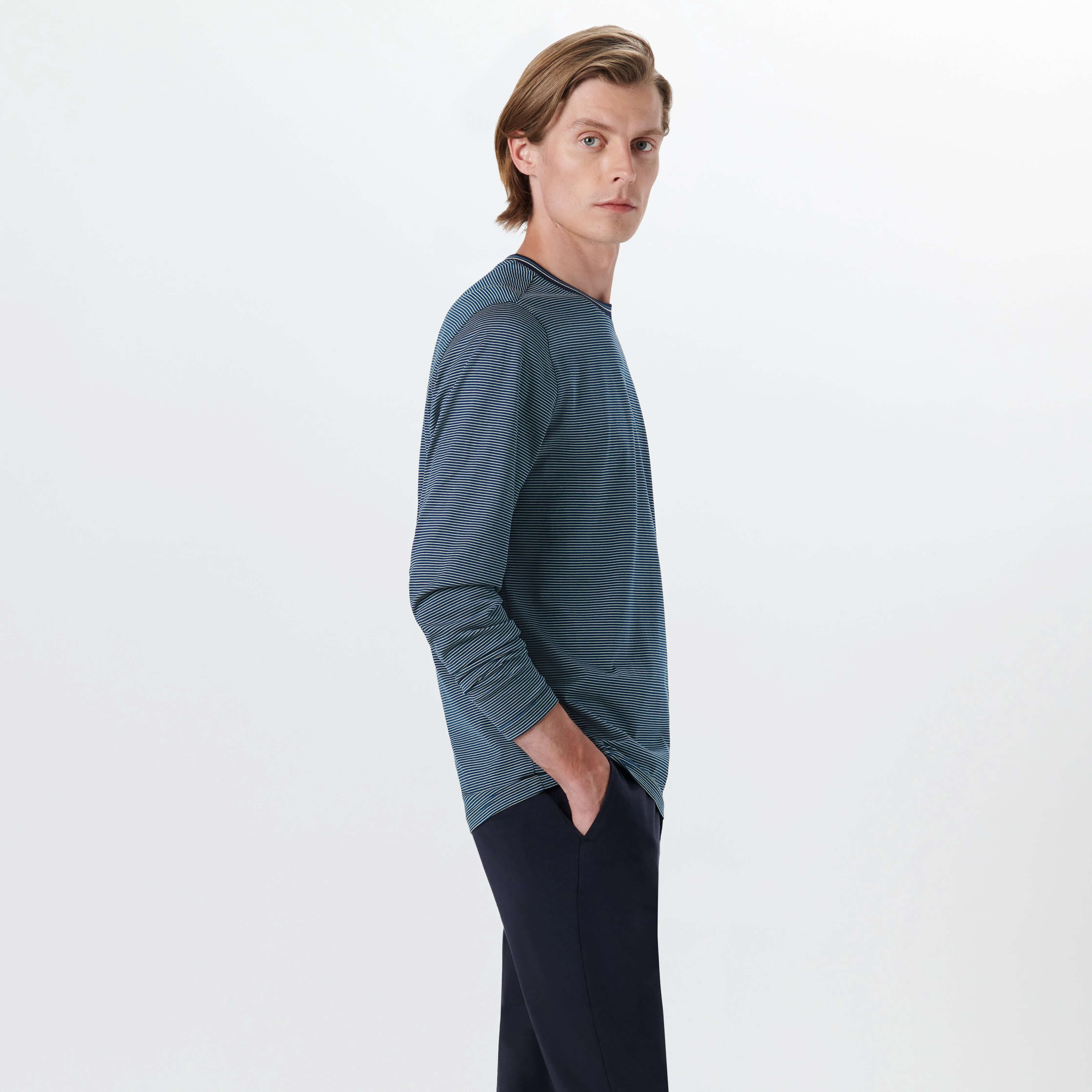 Long Sleeve Crew Neck sold by Bugatchi product image thumbnail 3